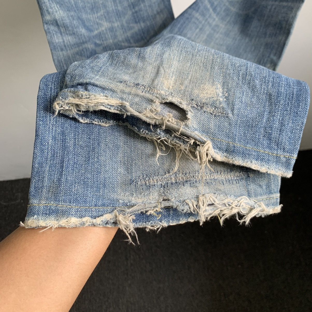 Hysteric Glamour JS Home Stead Distressed Jeans Denim Size US 34 / EU 50 - 12 Thumbnail