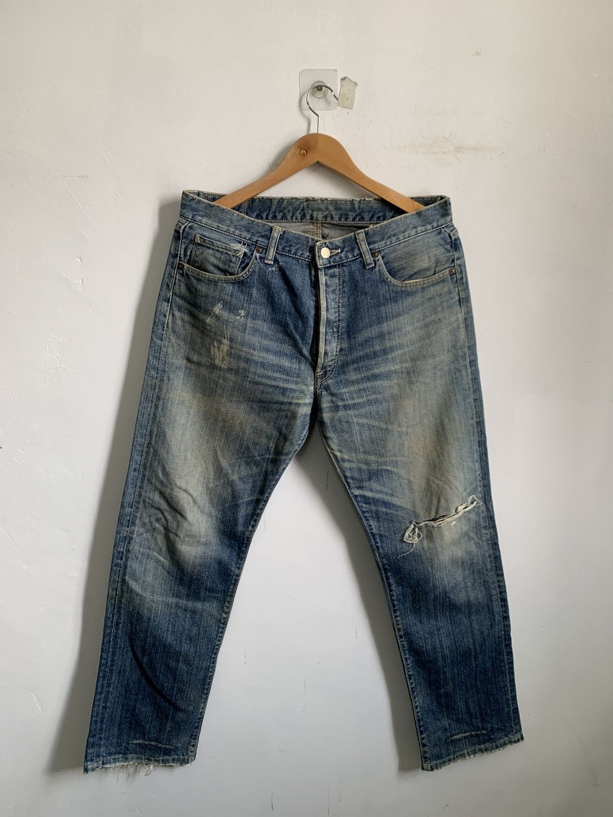 Hysteric Glamour JS Home Stead Distressed Jeans Denim Size US 34 / EU 50 - 1 Thumbnail