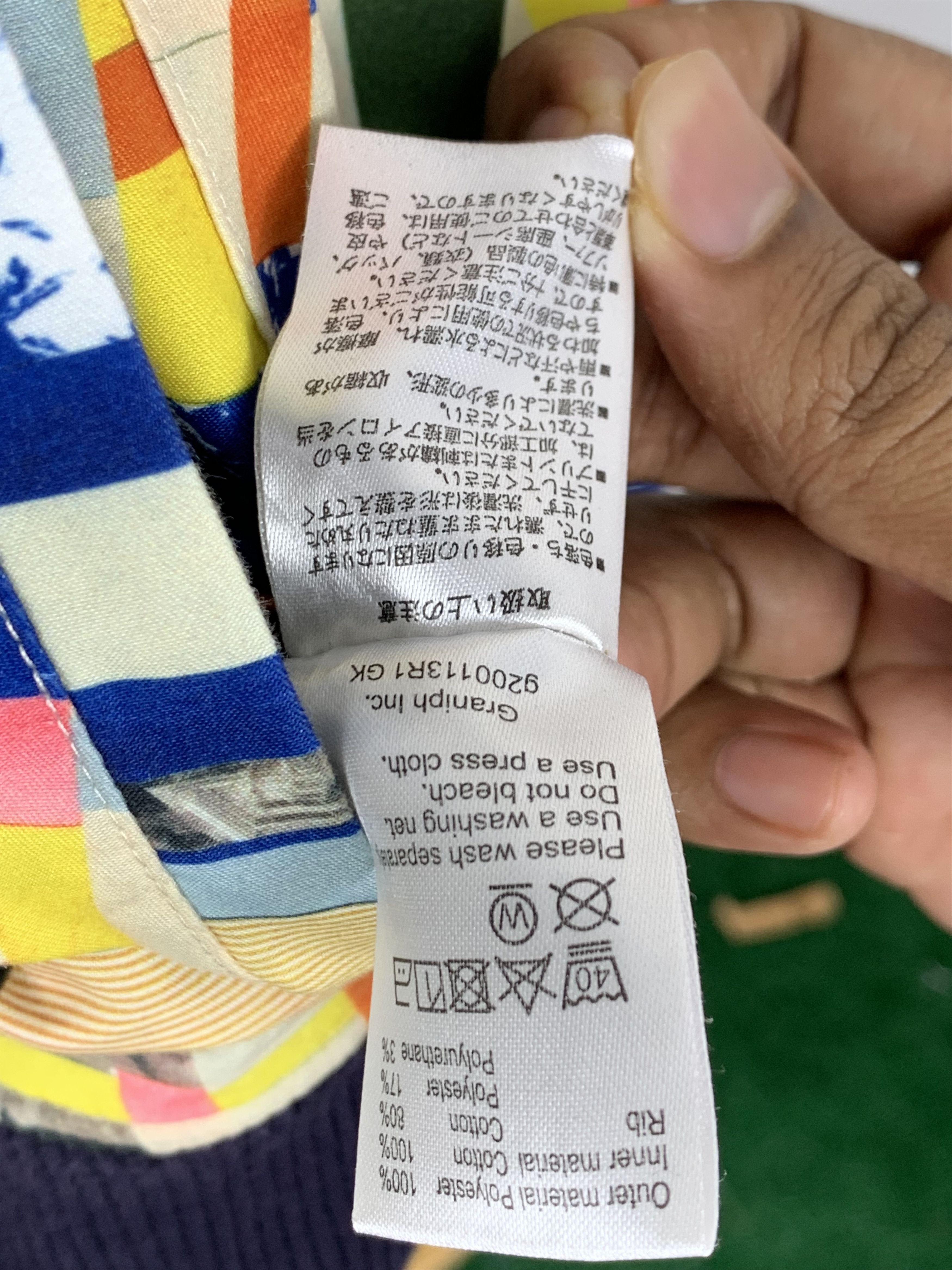 Designer Vintage Japanese Designer Graniph Bomber Jacket J1358 Size US L / EU 52-54 / 3 - 10 Thumbnail