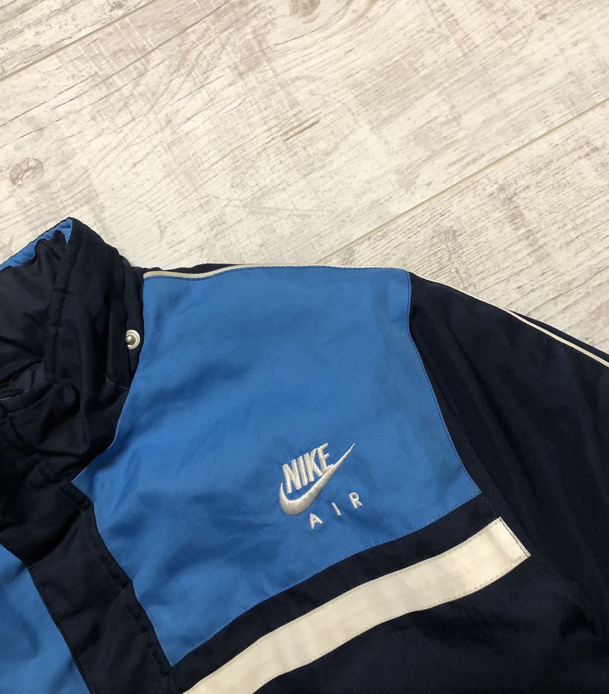 Nike × Vintage Vintage Y2K Nike Nylon Drill Light Puffer Jacket Size US S / EU 44-46 / 1 - 6 Thumbnail