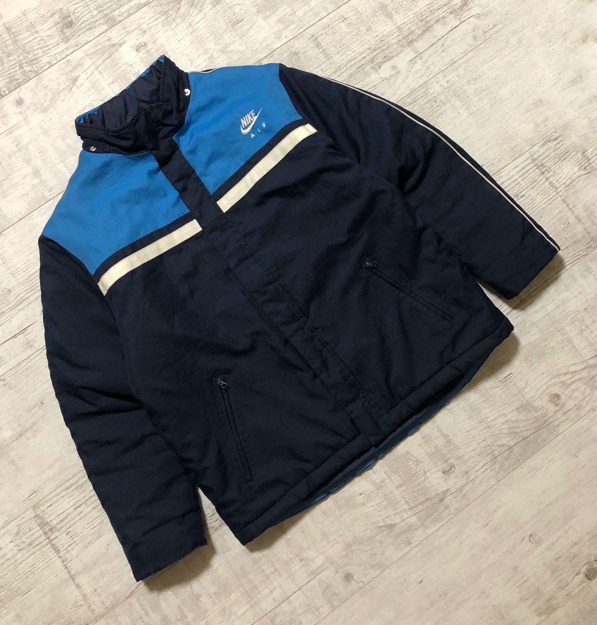 Nike × Vintage Vintage Y2K Nike Nylon Drill Light Puffer Jacket Size US S / EU 44-46 / 1 - 2 Thumbnail