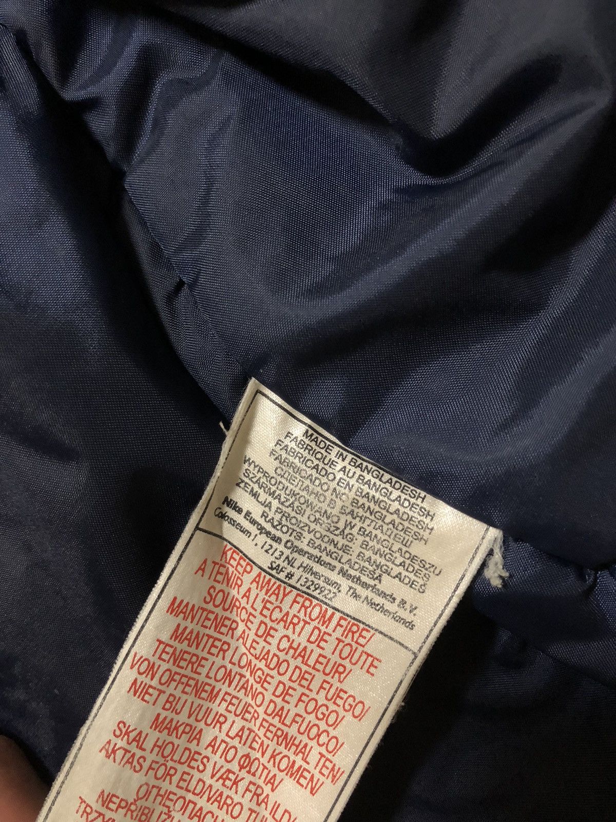 Nike × Vintage Vintage Y2K Nike Nylon Drill Light Puffer Jacket Size US S / EU 44-46 / 1 - 12 Thumbnail