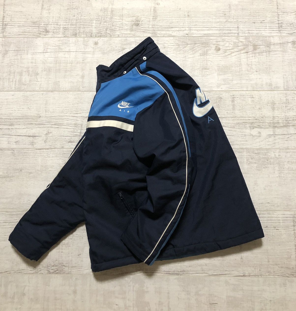 Nike × Vintage Vintage Y2K Nike Nylon Drill Light Puffer Jacket Size US S / EU 44-46 / 1 - 1 Thumbnail