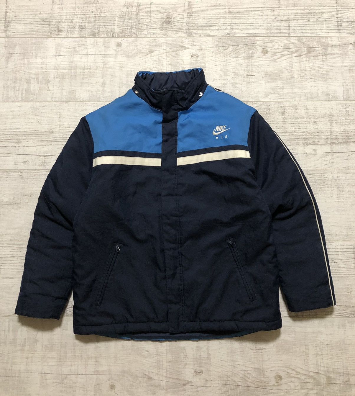 Nike × Vintage Vintage Y2K Nike Nylon Drill Light Puffer Jacket Size US S / EU 44-46 / 1 - 3 Thumbnail