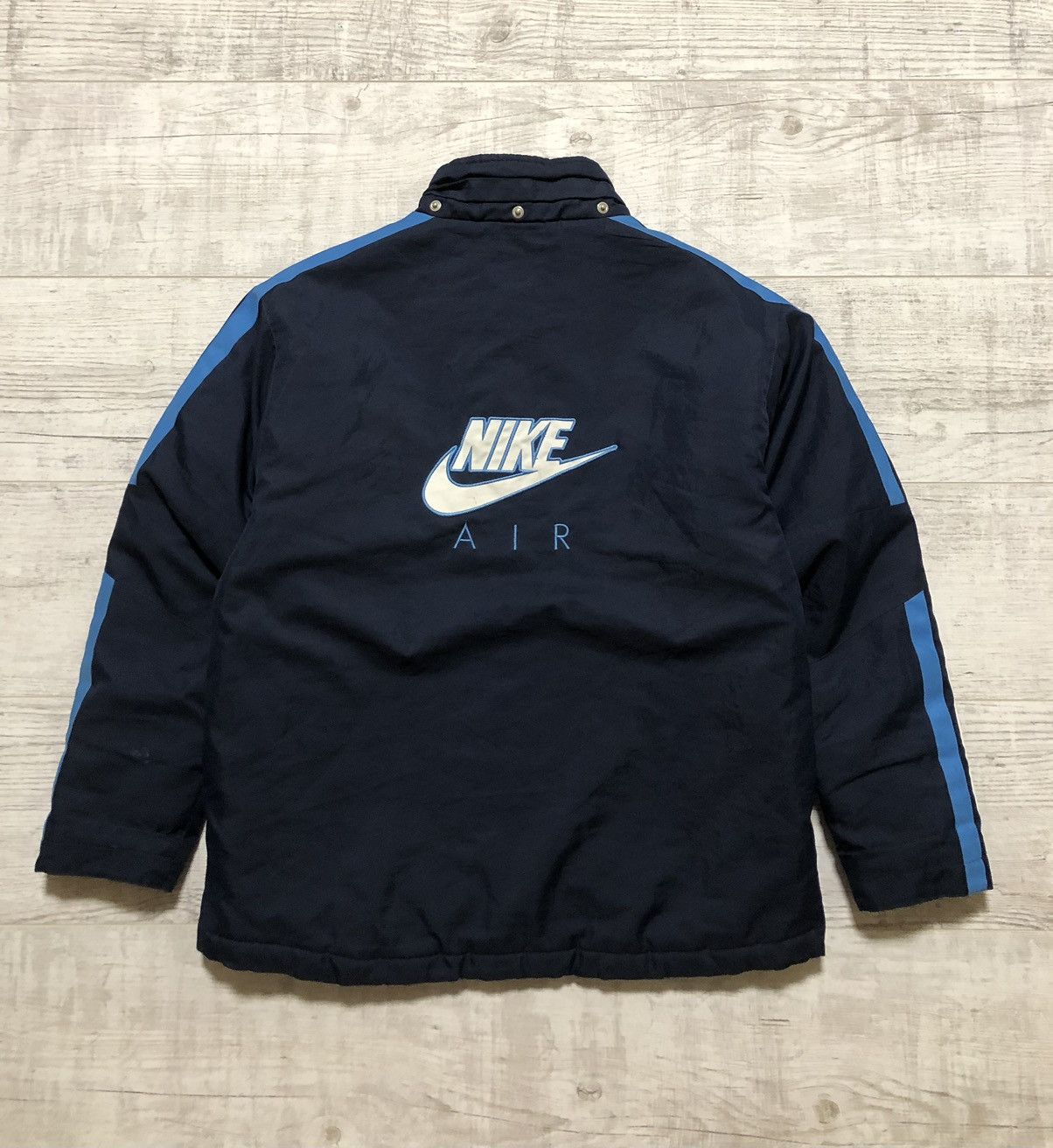 Nike × Vintage Vintage Y2K Nike Nylon Drill Light Puffer Jacket Size US S / EU 44-46 / 1 - 4 Thumbnail