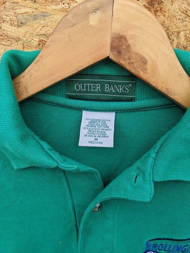 Vintage VTG 90s Rolling Rock Beer Logo Polo Made in USA Size Medium Size US M / EU 48-50 / 2 - 5 Thumbnail