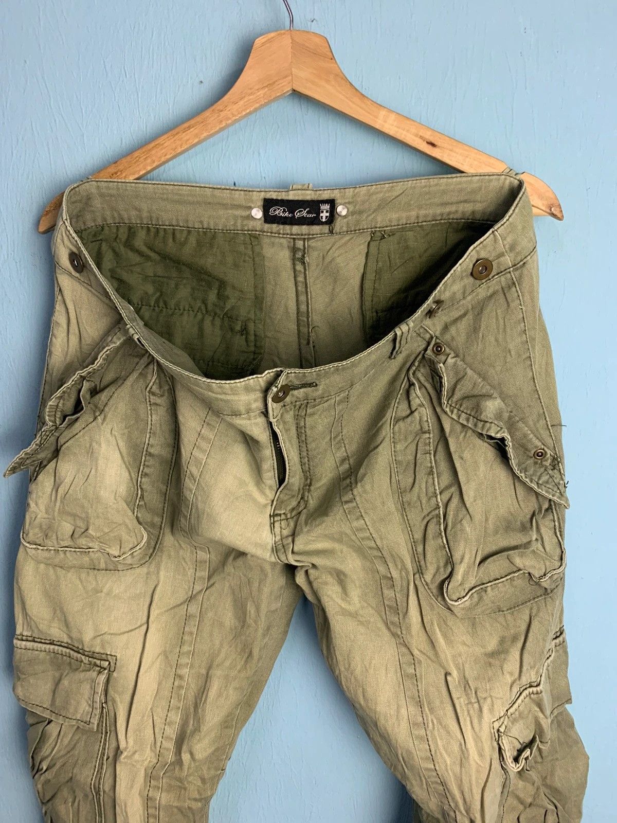 Japanese Brand cargo pants multipocket millitary style Size US 35 - 2 Thumbnail