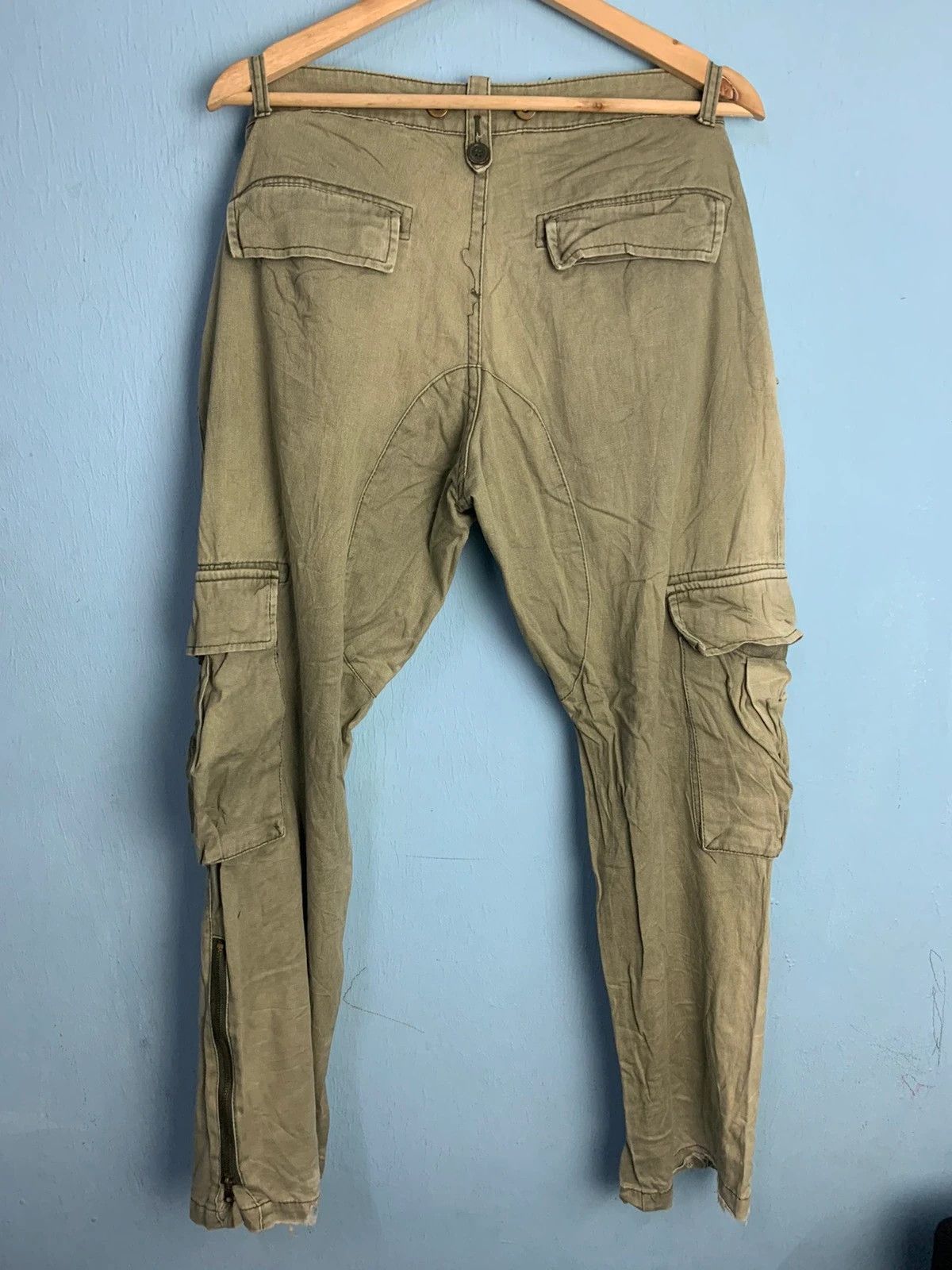 Japanese Brand cargo pants multipocket millitary style Size US 35 - 4 Thumbnail