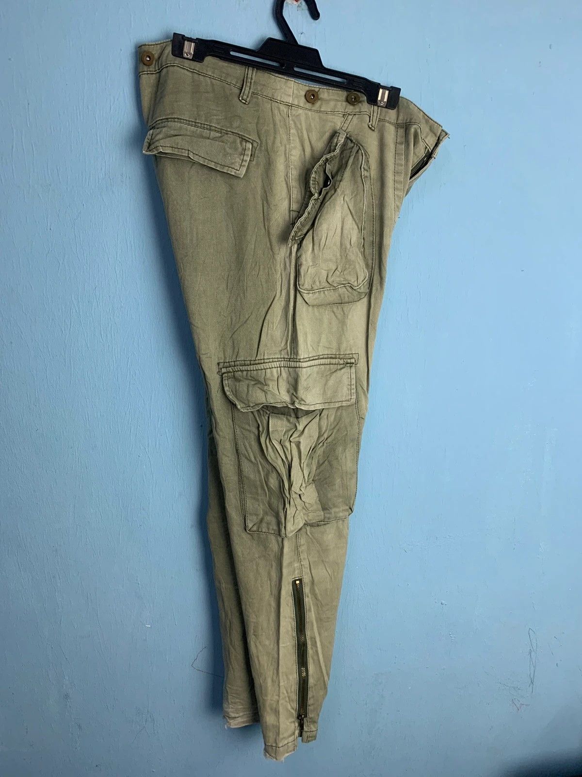 Japanese Brand cargo pants multipocket millitary style Size US 35 - 6 Thumbnail
