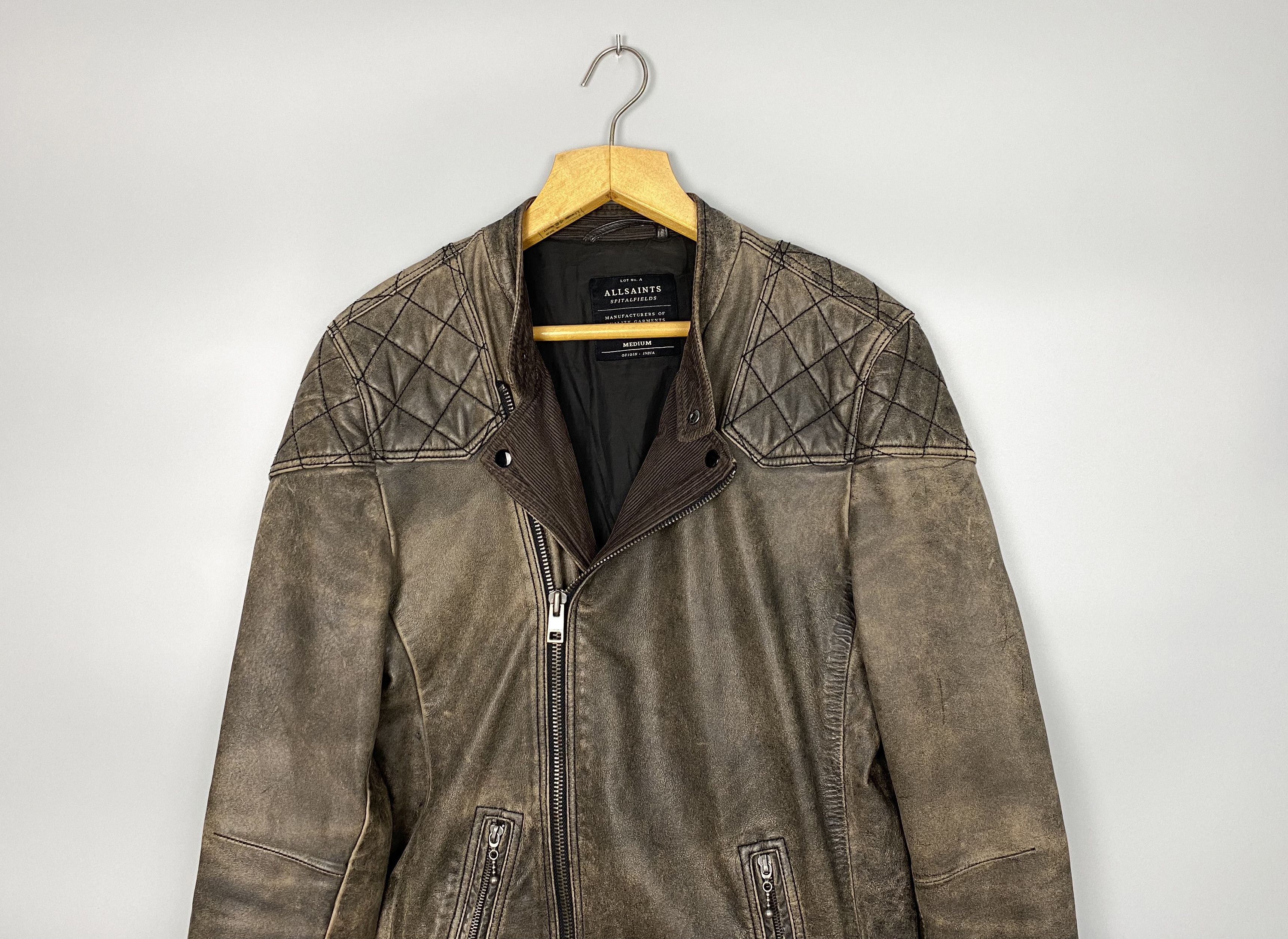 Allsaints AllSaints Convey Biker Leather Jacket Size US M / EU 48-50 / 2 - 4 Thumbnail