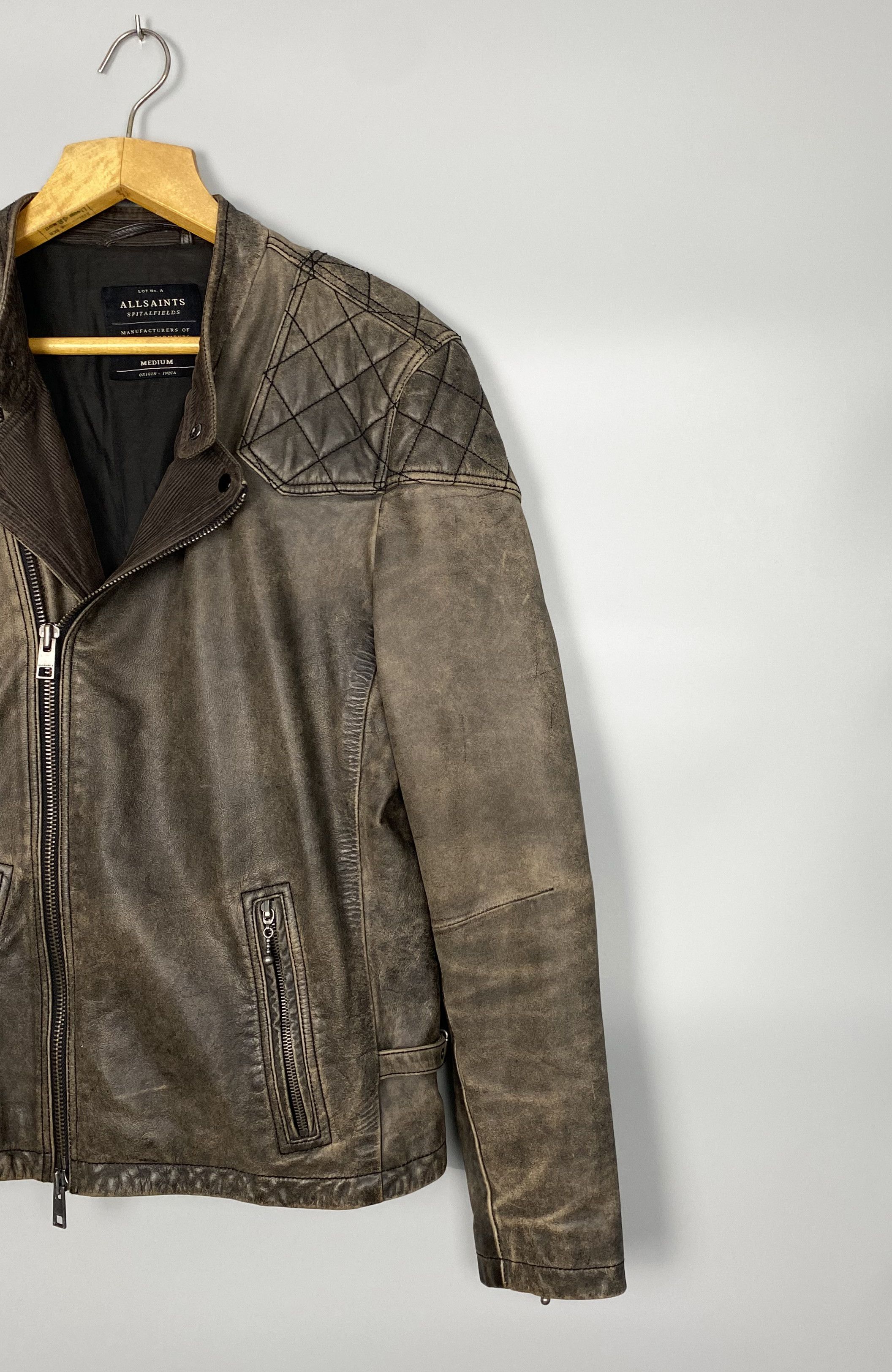 Allsaints AllSaints Convey Biker Leather Jacket Size US M / EU 48-50 / 2 - 3 Thumbnail