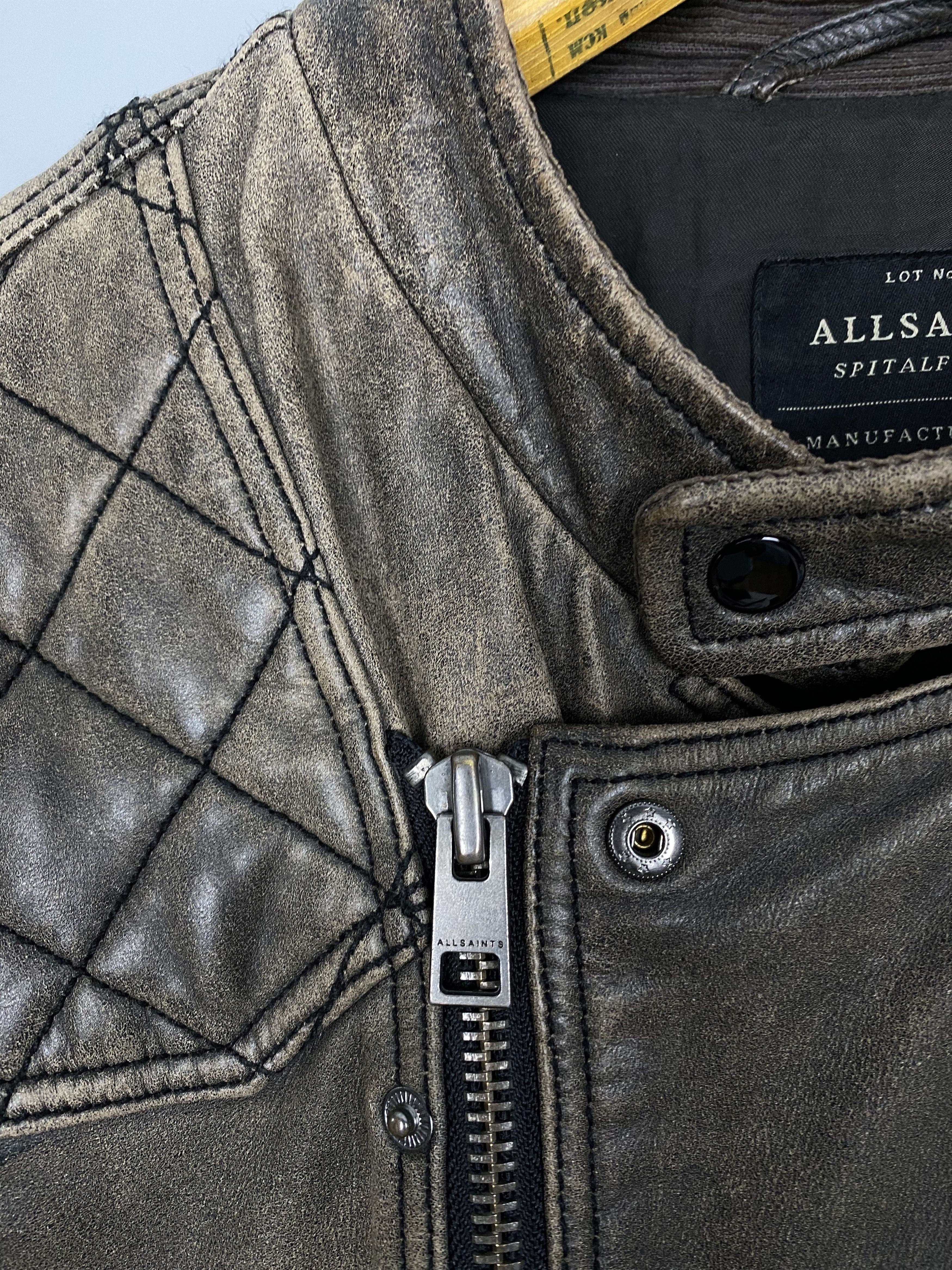 Allsaints AllSaints Convey Biker Leather Jacket Size US M / EU 48-50 / 2 - 6 Thumbnail