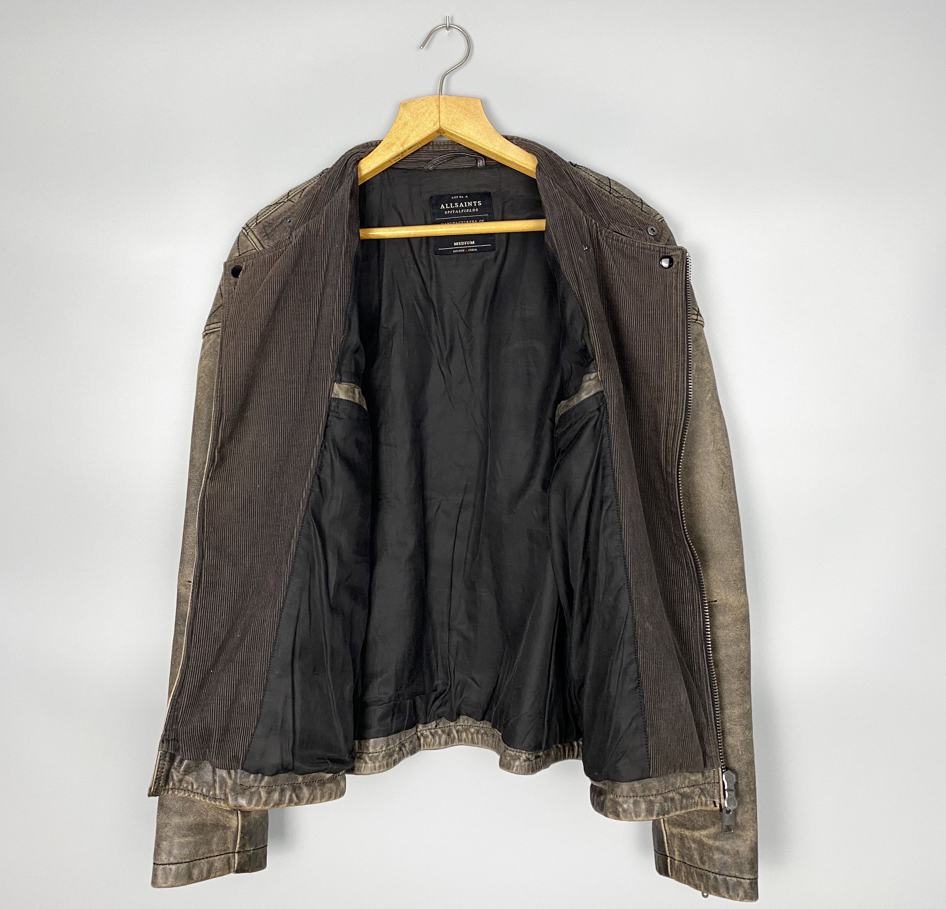 Allsaints AllSaints Convey Biker Leather Jacket Size US M / EU 48-50 / 2 - 15 Thumbnail