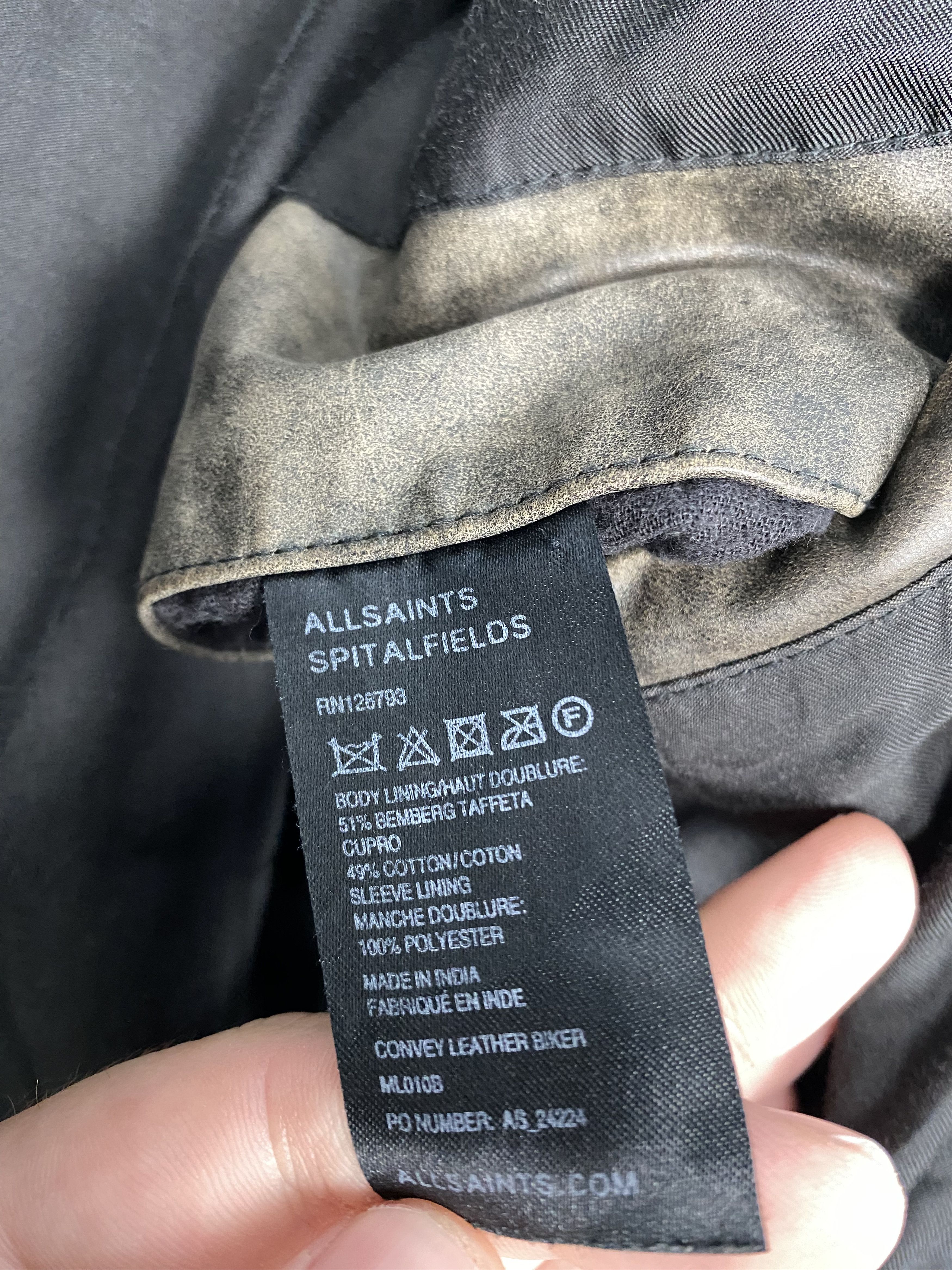 Allsaints AllSaints Convey Biker Leather Jacket Size US M / EU 48-50 / 2 - 17 Thumbnail