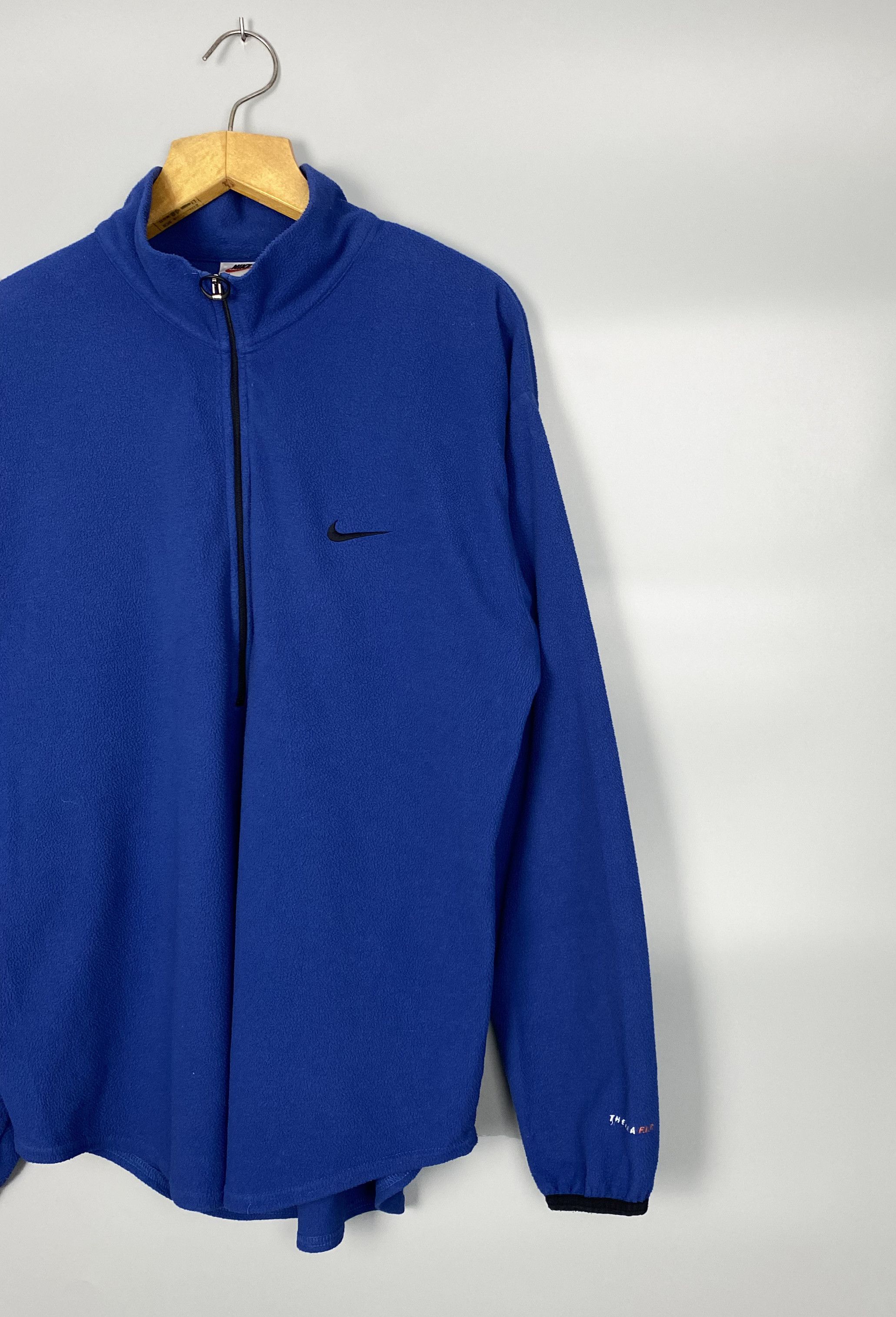 Vintage NIKE Vintage Fleece Pullover Half Zip Small Swoosh Size US XL / EU 56 / 4 - 3 Thumbnail