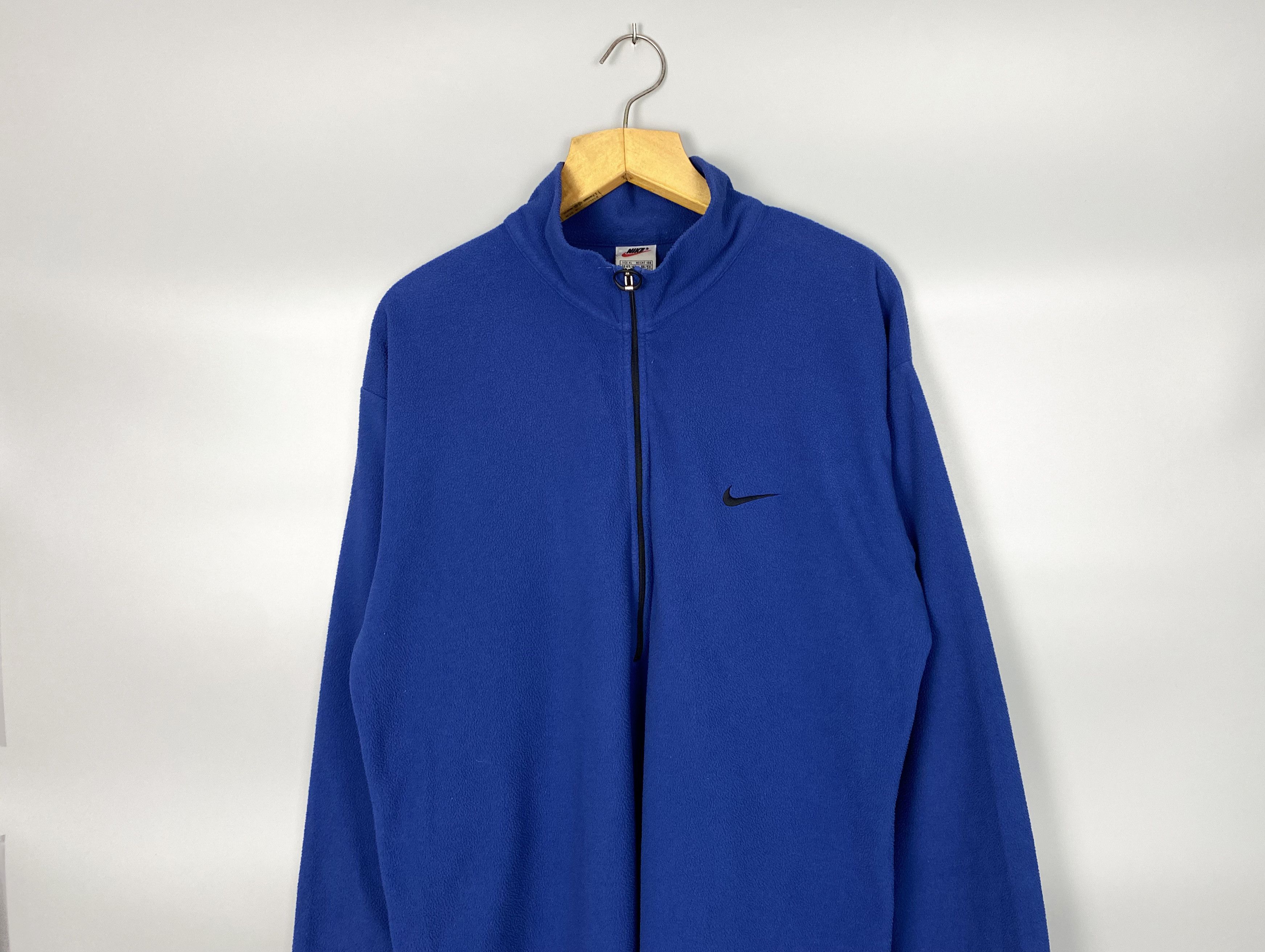 Vintage NIKE Vintage Fleece Pullover Half Zip Small Swoosh Size US XL / EU 56 / 4 - 5 Thumbnail