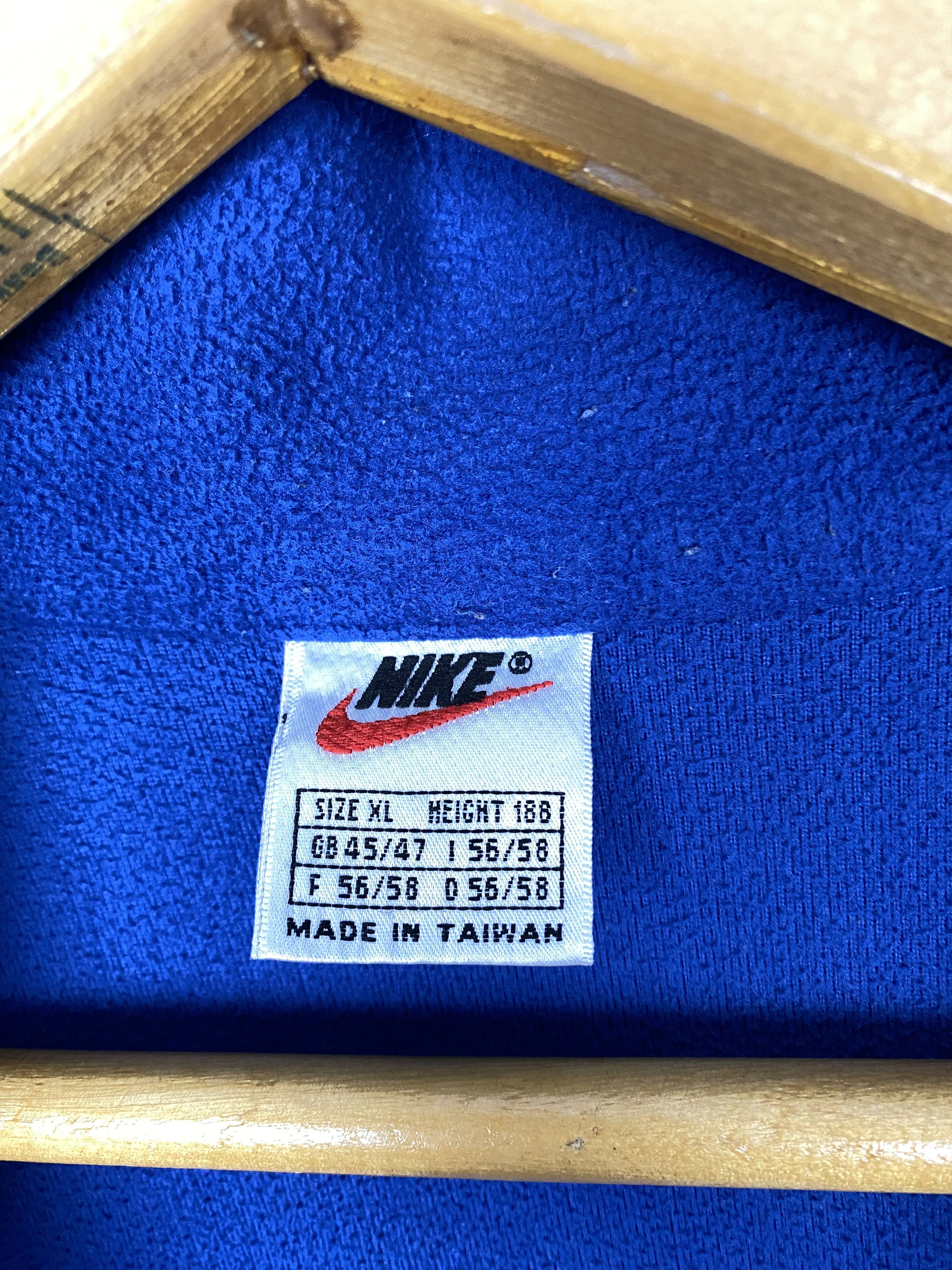 Vintage NIKE Vintage Fleece Pullover Half Zip Small Swoosh Size US XL / EU 56 / 4 - 9 Thumbnail