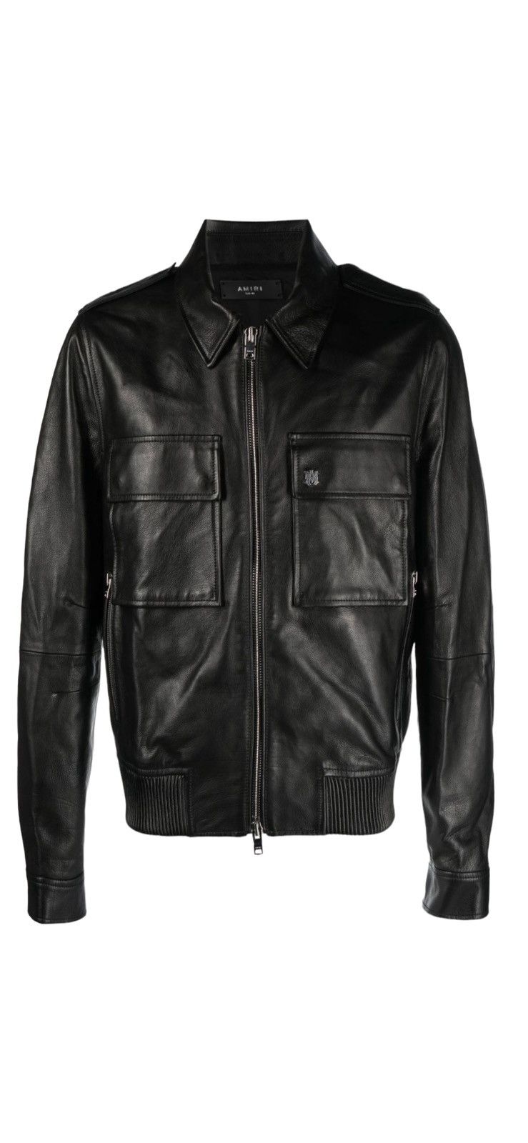 Amiri Classic Collar Leather Jacket