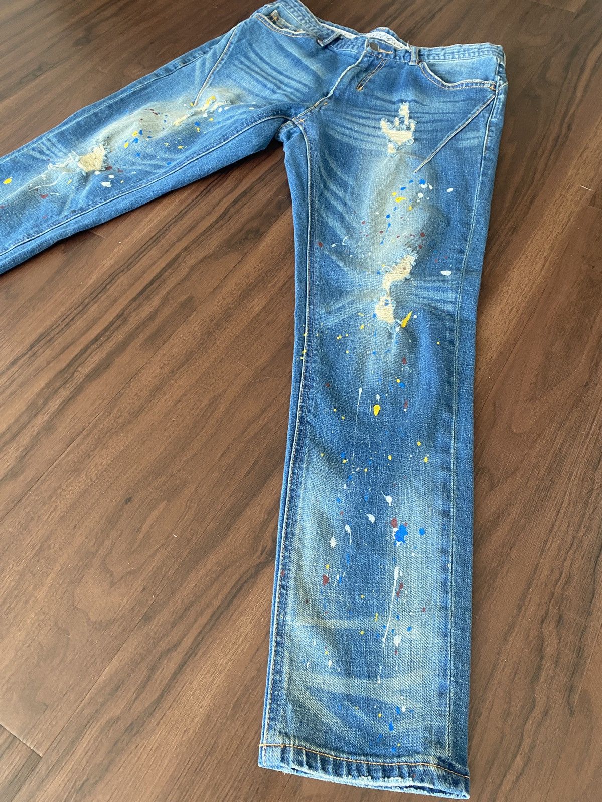 Number (N)ine Number nine splatter denim | Grailed