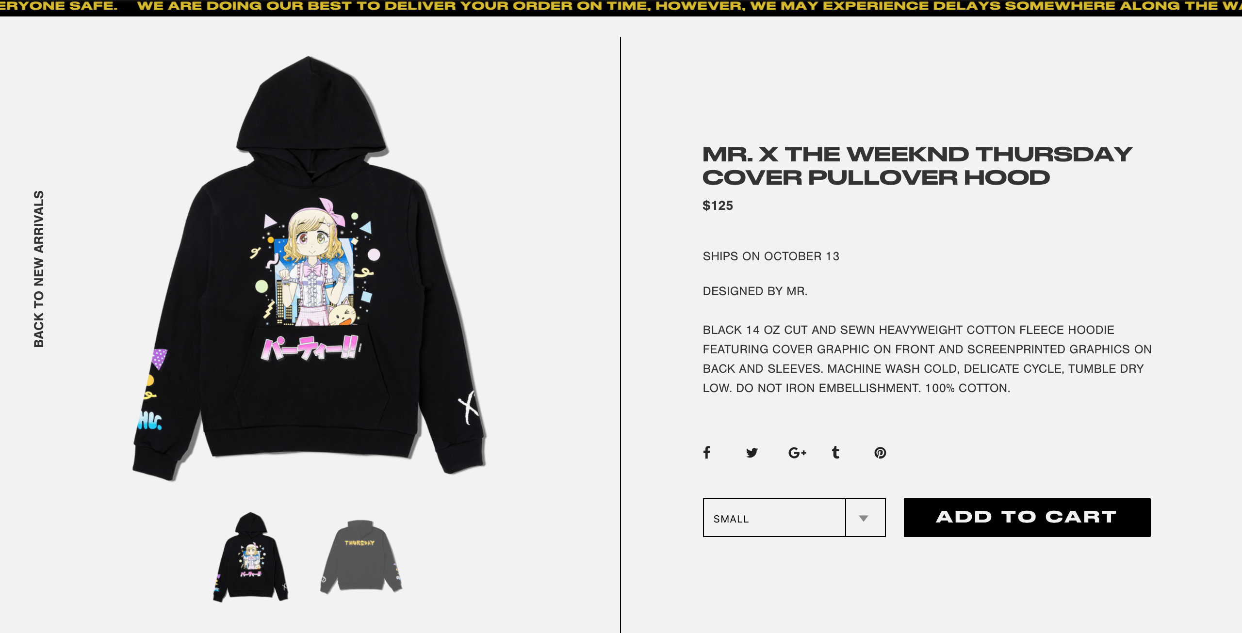 The Weeknd The Weeknd x Thursday 10 year anniversary x Mr Cover Hoodie Size US M / EU 48-50 / 2 - 3 Thumbnail