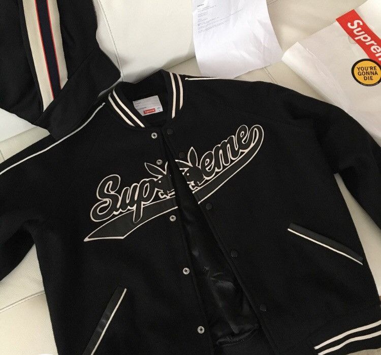 Supreme Supreme Playboi Varsity Jacket | Grailed