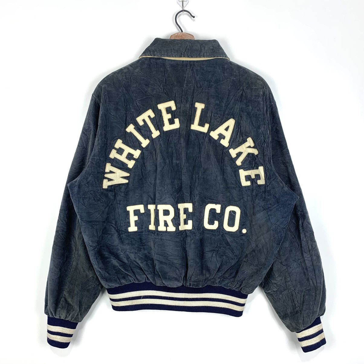 Union LA Vintage Empire Union Made White Like Fire Co. Bomber Jacket Size US L / EU 52-54 / 3 - 1 Thumbnail
