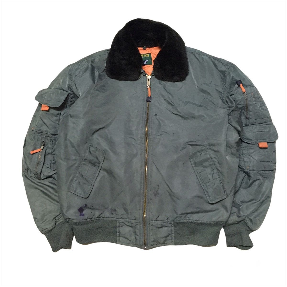 Japanese Brand Fire Fox Bomber Style Jacket Inspired Alpha Industries Size US M / EU 48-50 / 2 - 1 Thumbnail