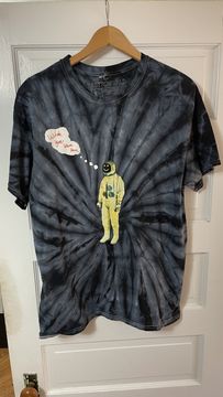 Travis Scott No Bystanders Tee Black Tie Dye Men's - SS19 - US