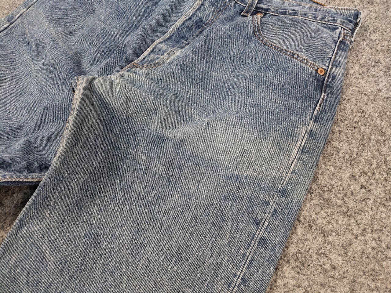 Levi's Vintage 80's Levis 501 Jeans Made USA Perfect Faded Denim Size US 33 - 14 Thumbnail