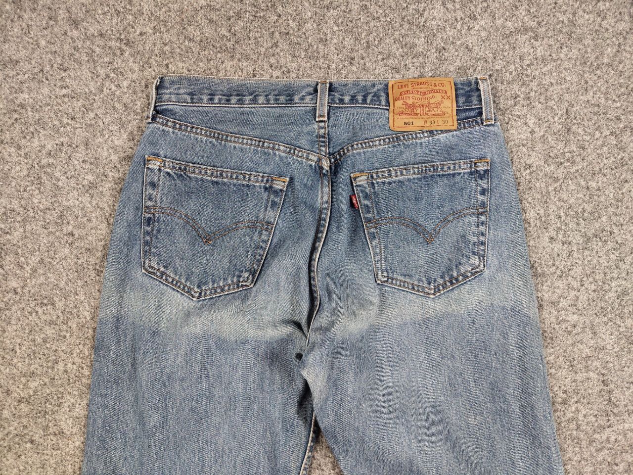 Levi's Vintage 80's Levis 501 Jeans Made USA Perfect Faded Denim Size US 33 - 16 Thumbnail