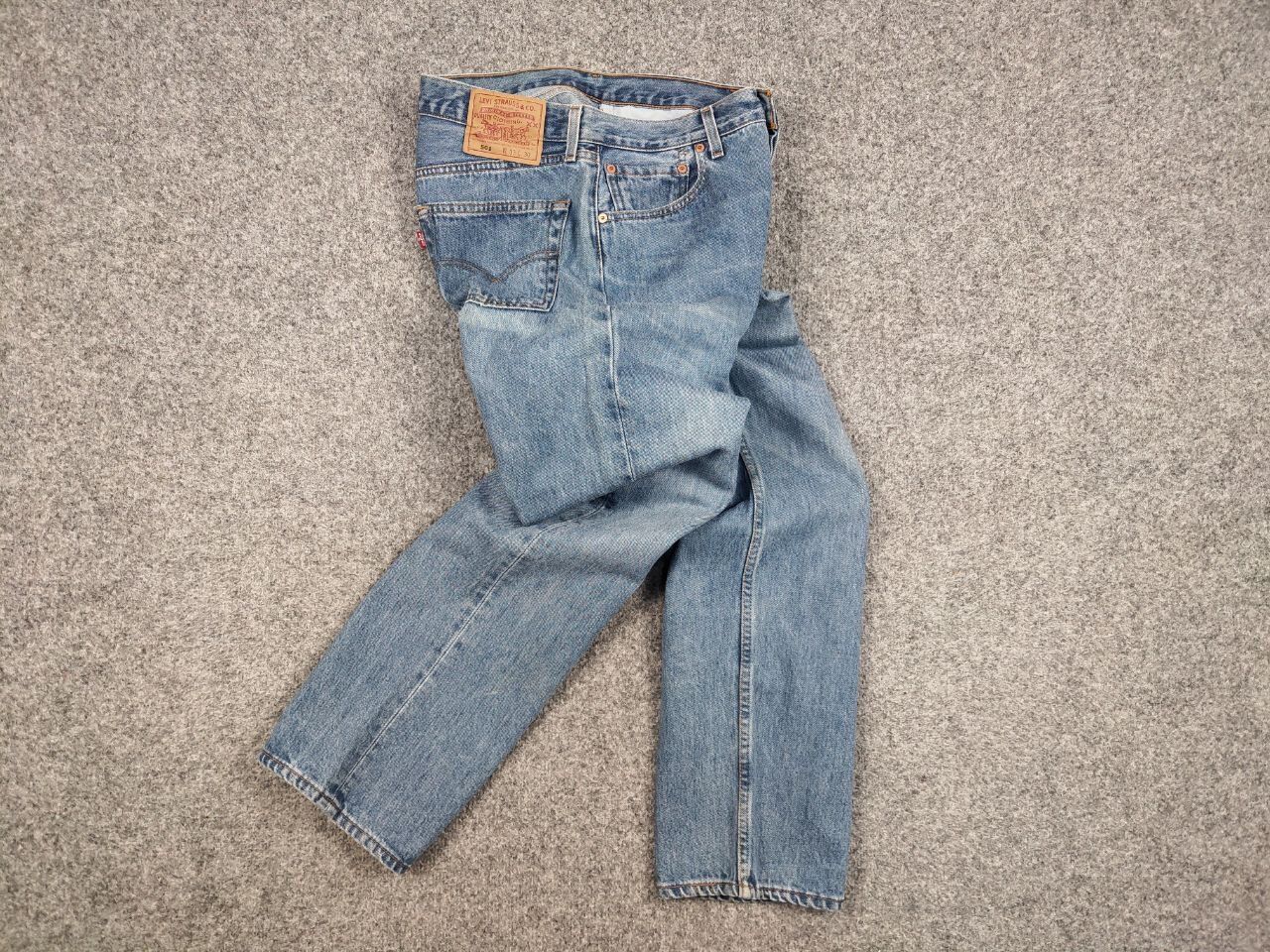 Levi's Vintage 80's Levis 501 Jeans Made USA Perfect Faded Denim Size US 33 - 17 Thumbnail