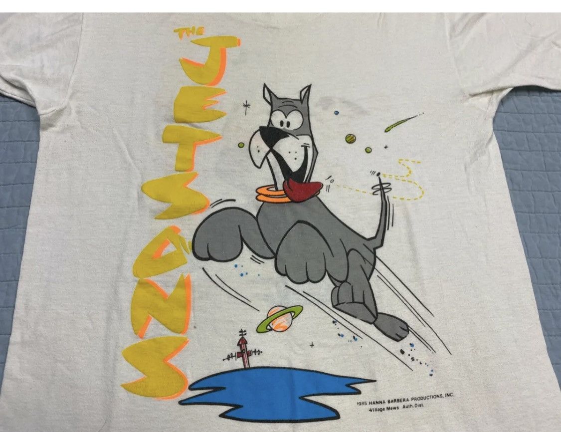 Vintage Vtg 80s The Jetson's Astro Graphic Single Stitch USA L Size US L / EU 52-54 / 3 - 2 Thumbnail
