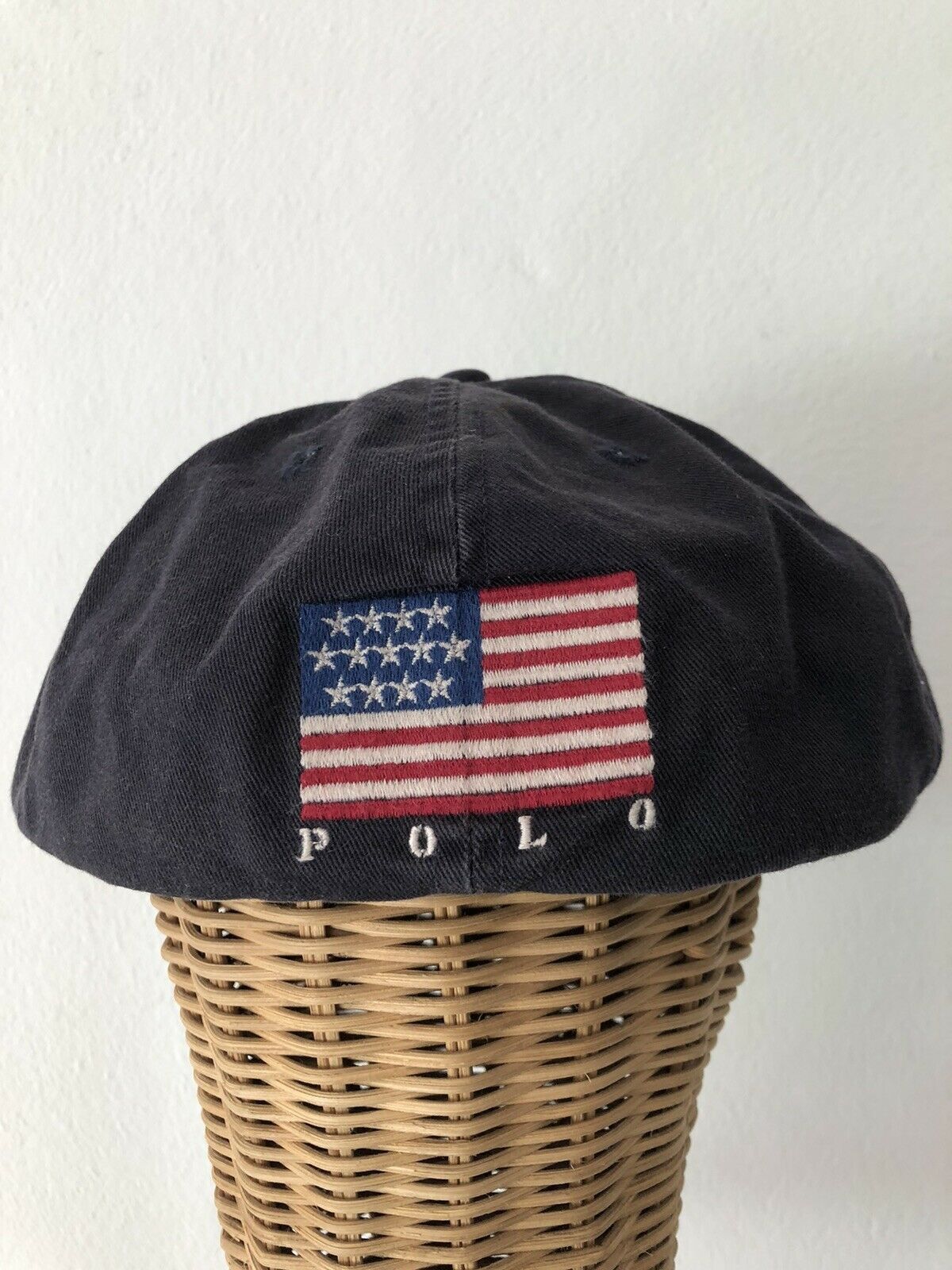 Polo Ralph Lauren Vintage Polo Ralph Lauren USA Flag Navy Blue Medium Size 36 - 2 Thumbnail