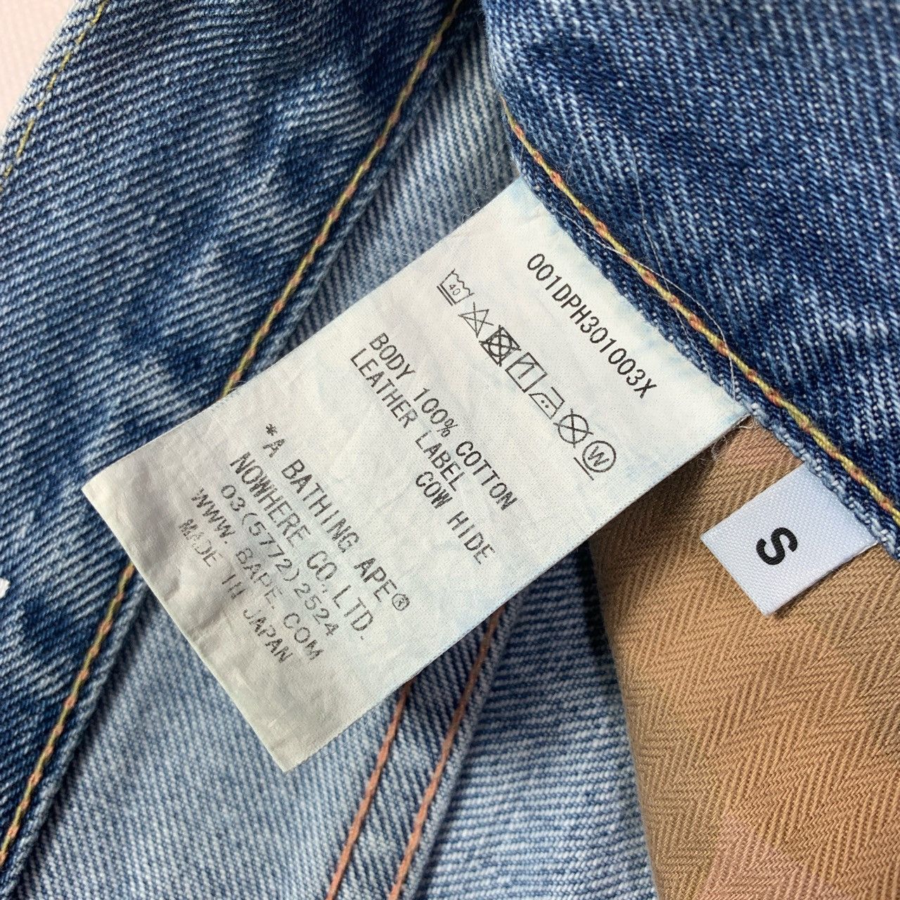 Bape Champion Logo Denim Size US 31 - 4 Thumbnail