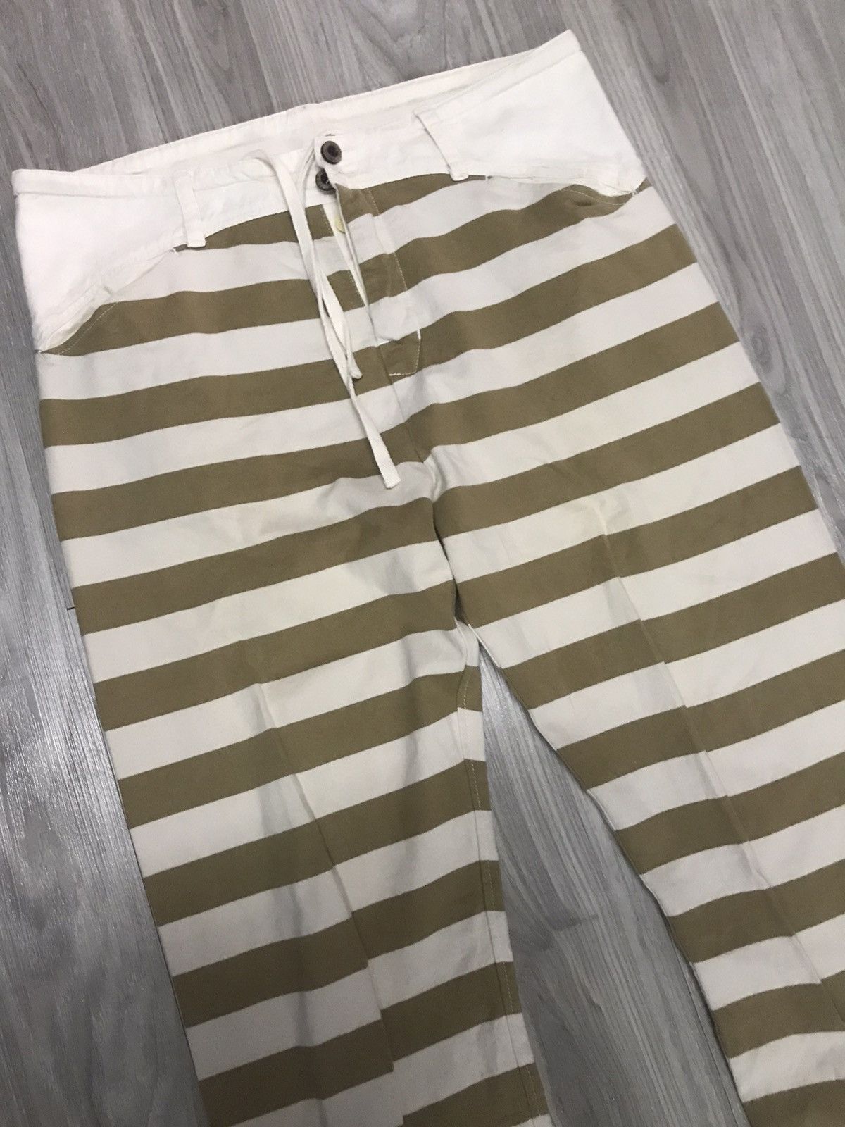 Japanese Brand ELEPHANT BLANC PRISONER STRIPES JEANS HELMUT LANG INSPIRED Size US 29 - 3 Thumbnail