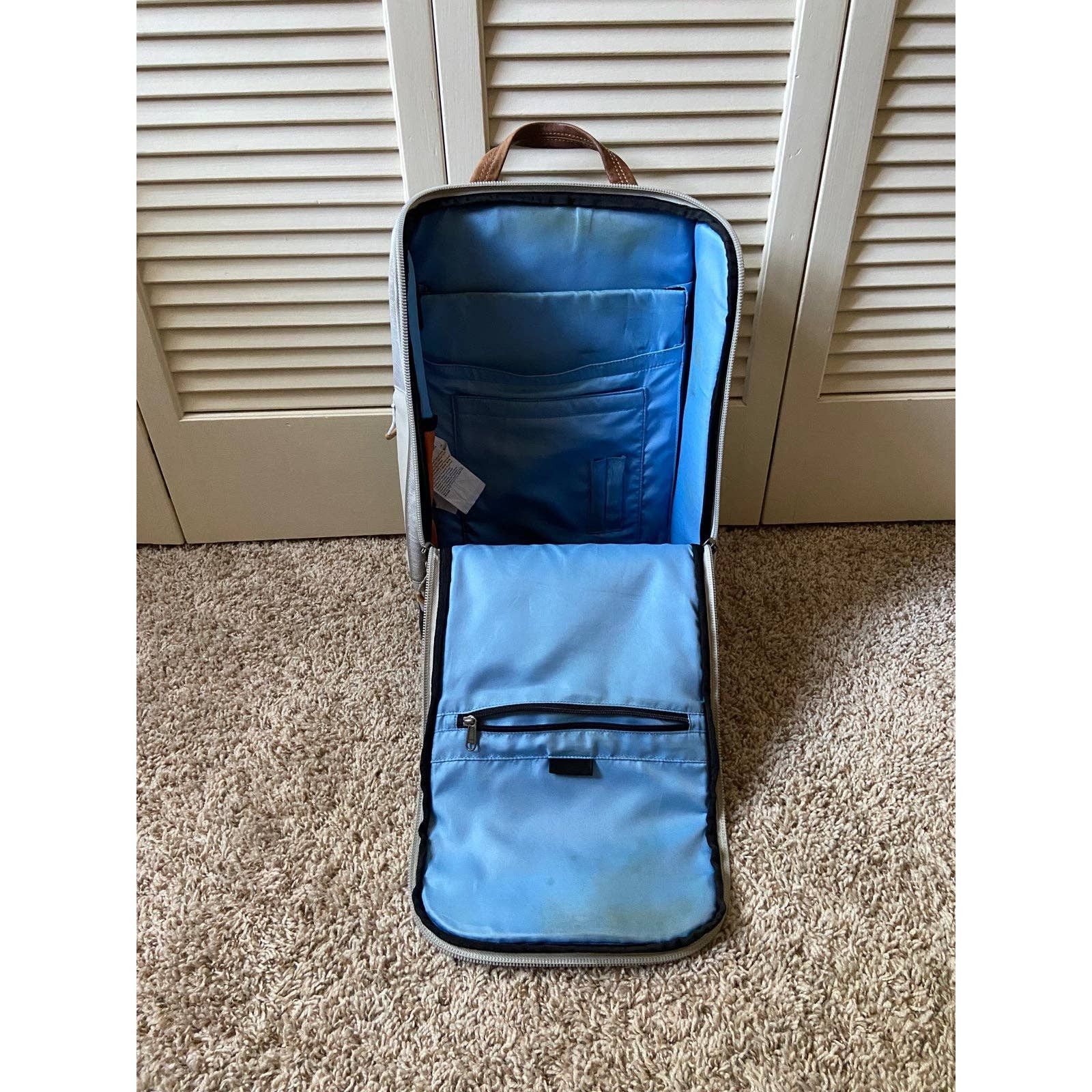 Other Pinqponq Cubic Grey White Backpack Leather Trim Bag Size ONE SIZE - 5 Thumbnail