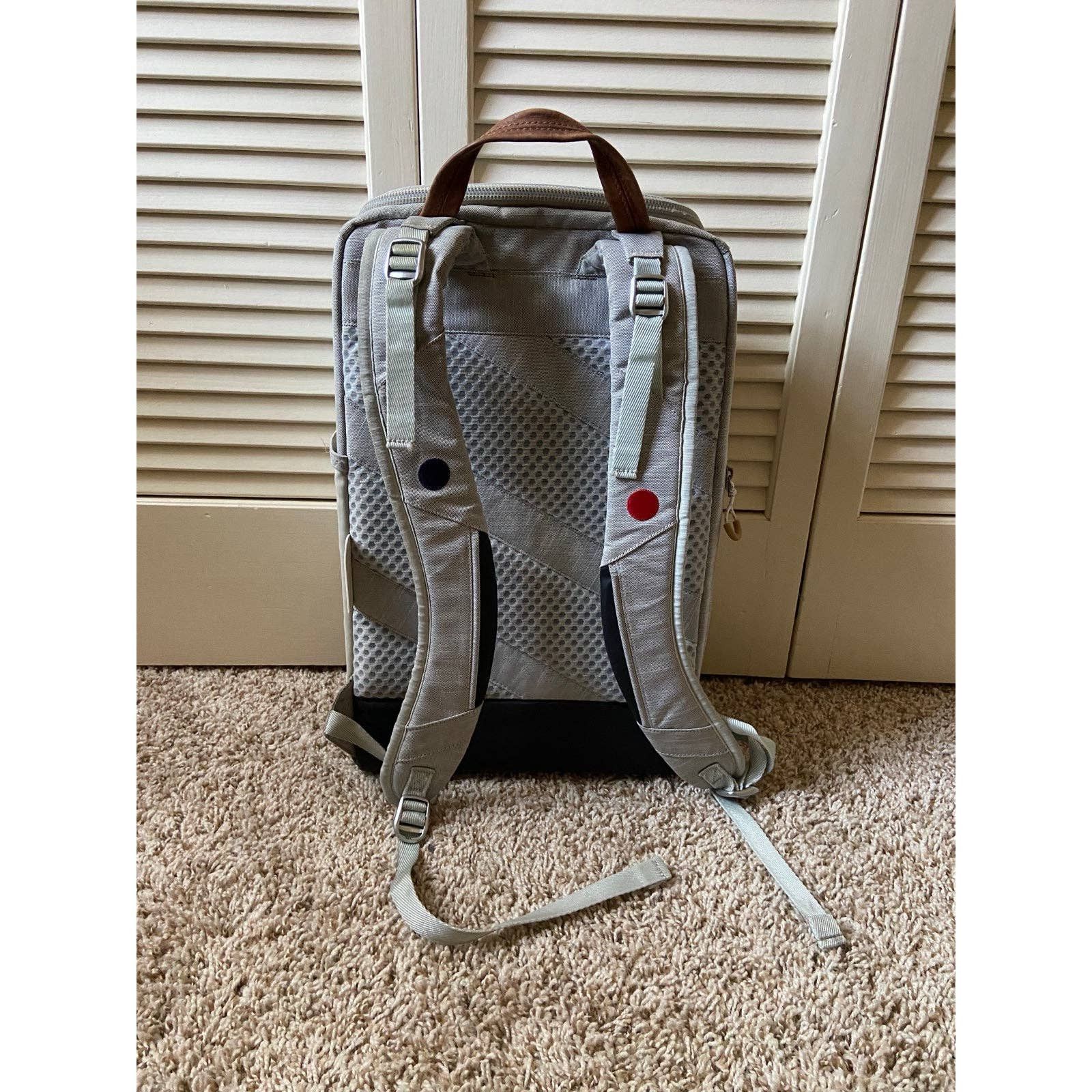 Other Pinqponq Cubic Grey White Backpack Leather Trim Bag Size ONE SIZE - 3 Thumbnail