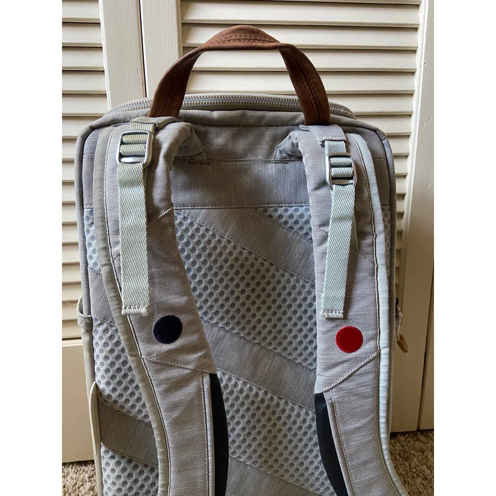 Other Pinqponq Cubic Grey White Backpack Leather Trim Bag Size ONE SIZE - 9 Thumbnail