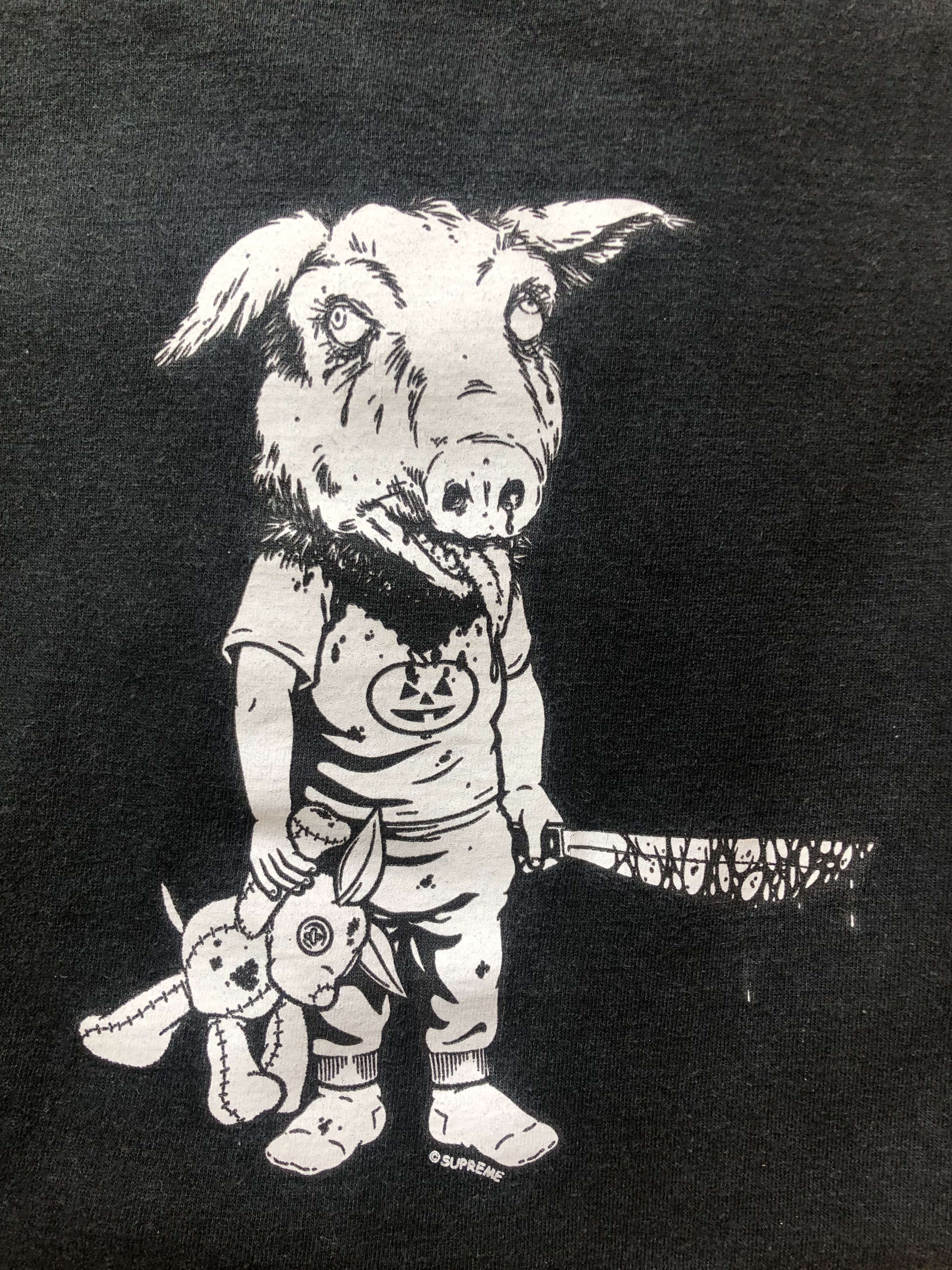 Supreme Supreme Sean Cliver Pig T-Shirt 2010 Small Black Size US S / EU 44-46 / 1 - 4 Thumbnail