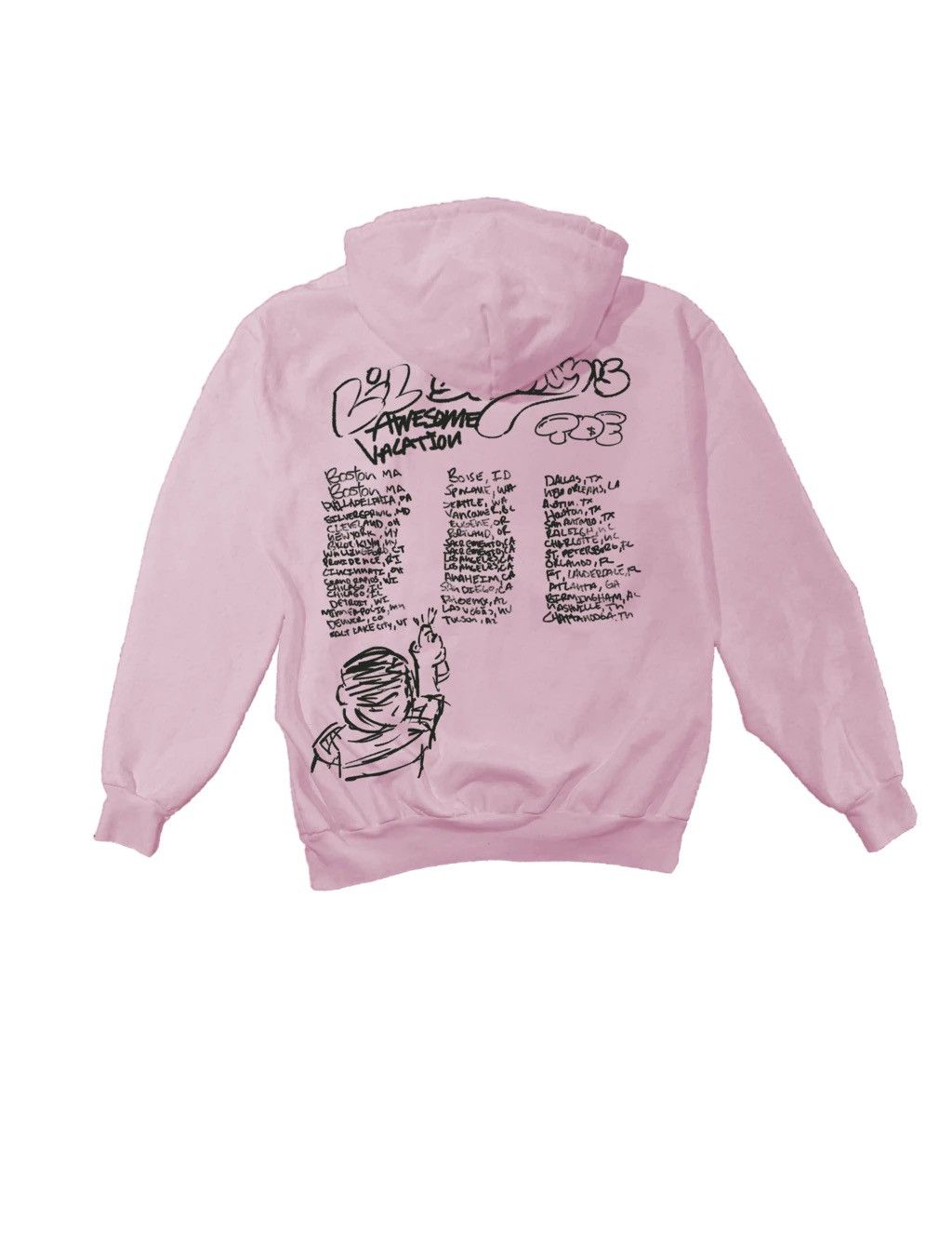 Kendrick Lamar Isaiah Rashad THIB Pink Tour dates Hoodie Size US XXL / EU 58 / 5 - 3 Thumbnail