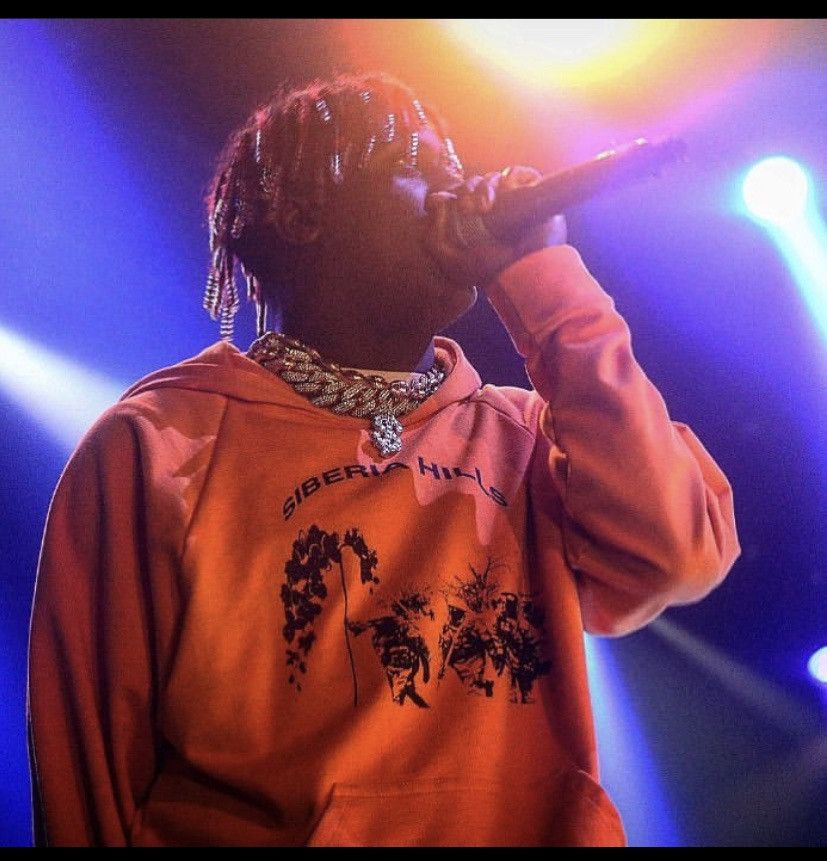 Siberia Hills 🍊Orange Batwing Hoodie (Seen on Lil Yachty) Size US M / EU 48-50 / 2 - 7 Thumbnail