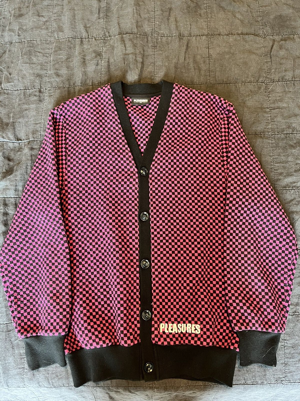 Pleasures Pleasures “Pleasures is Pain” Knit Cardigan | Grailed