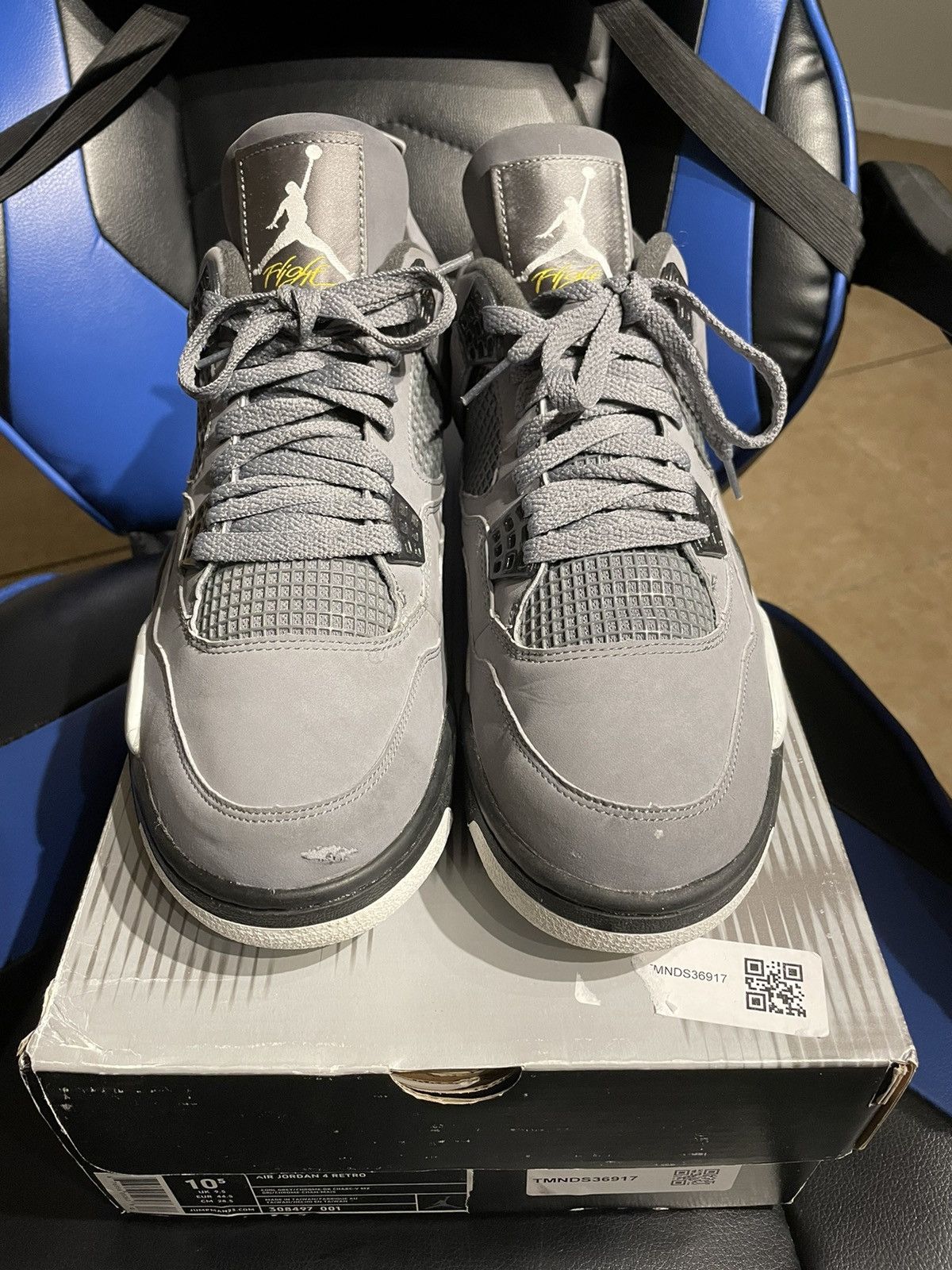 Jordan Brand Air Jordan 4 Retro ‘Cool Grey’ 2004 Size US 10.5 / EU 43-44 - 12 Thumbnail