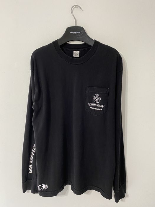 Vintage Chrome Hearts Los Angeles Long Sleeve Pocket Shirt | Grailed