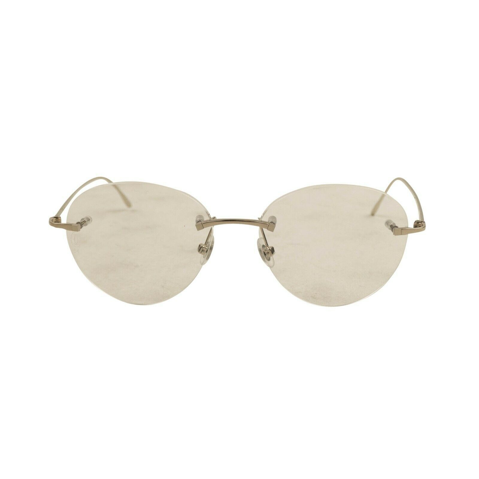 Cartier CT0094O-001 Silver Rimless Round Eyeglasses Size OS | Grailed