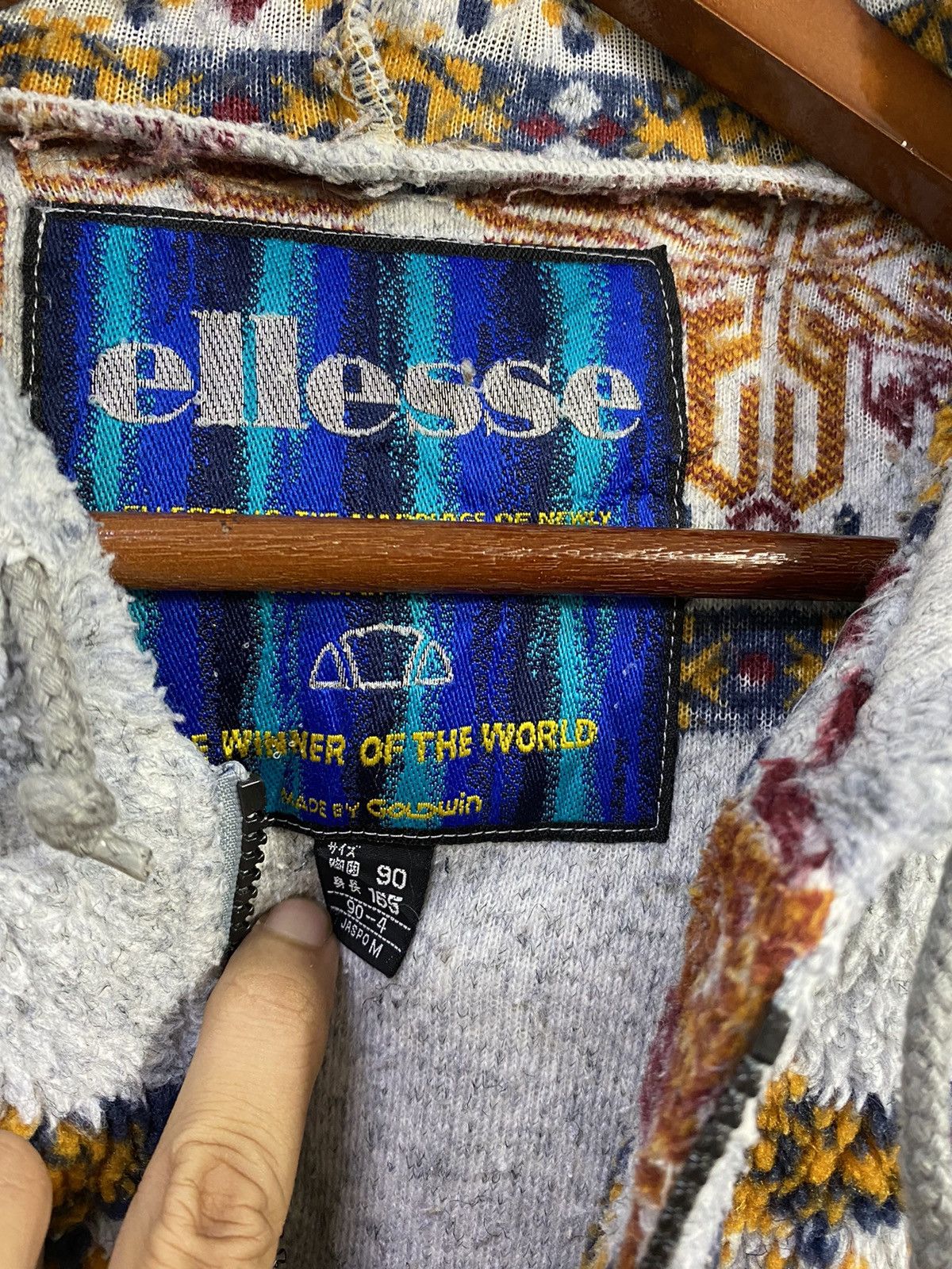 Ellesse Ellesse Fleece Zipper Jacket With Hoodies American Native Size US M / EU 48-50 / 2 - 3 Thumbnail