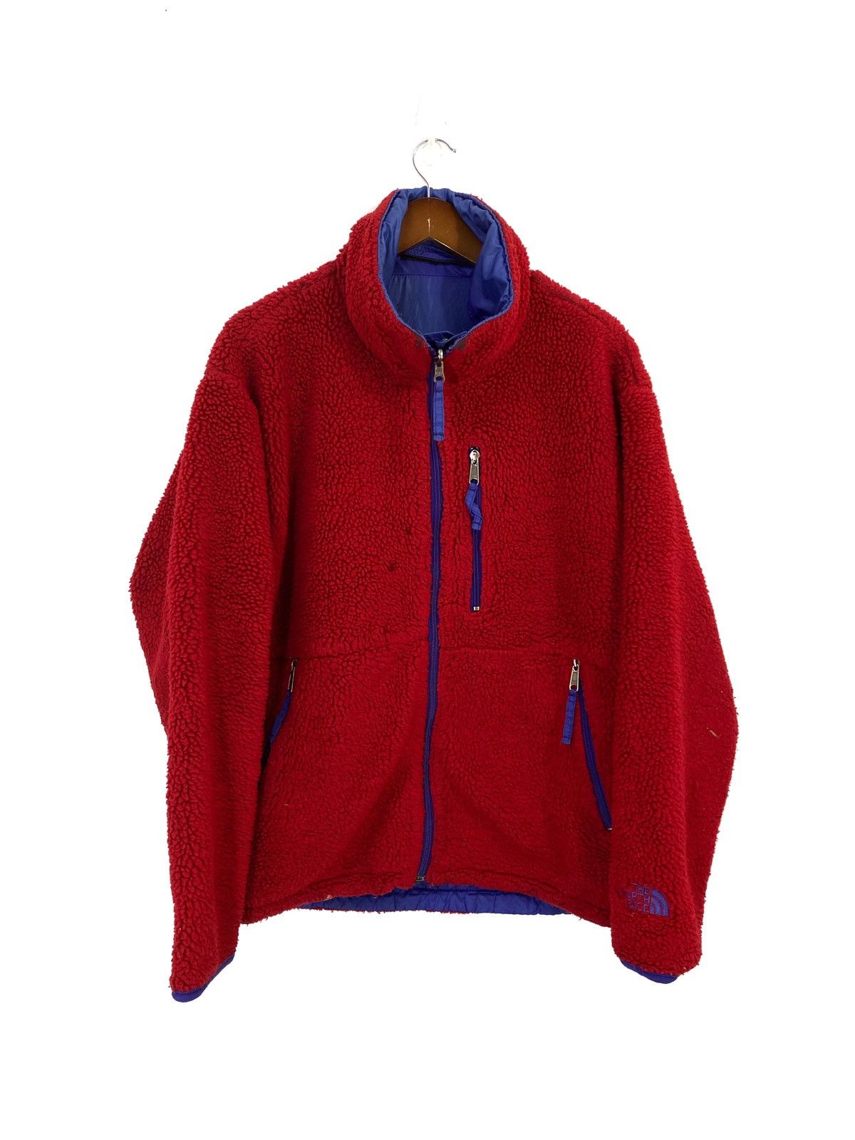 The North Face The North Face Retro Sherpa Fleece Jacket Reversible Red Size US L / EU 52-54 / 3 - 1 Thumbnail