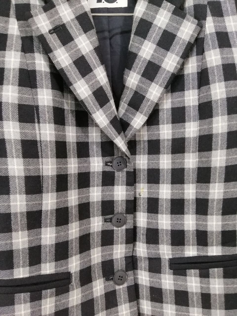 Issey Miyake Issey Miyake I.S Wool Jacket Tartan Design Nice Design Size US M / EU 48-50 / 2 - 4 Thumbnail