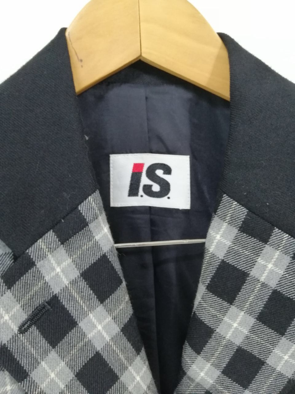 Issey Miyake Issey Miyake I.S Wool Jacket Tartan Design Nice Design Size US M / EU 48-50 / 2 - 3 Thumbnail
