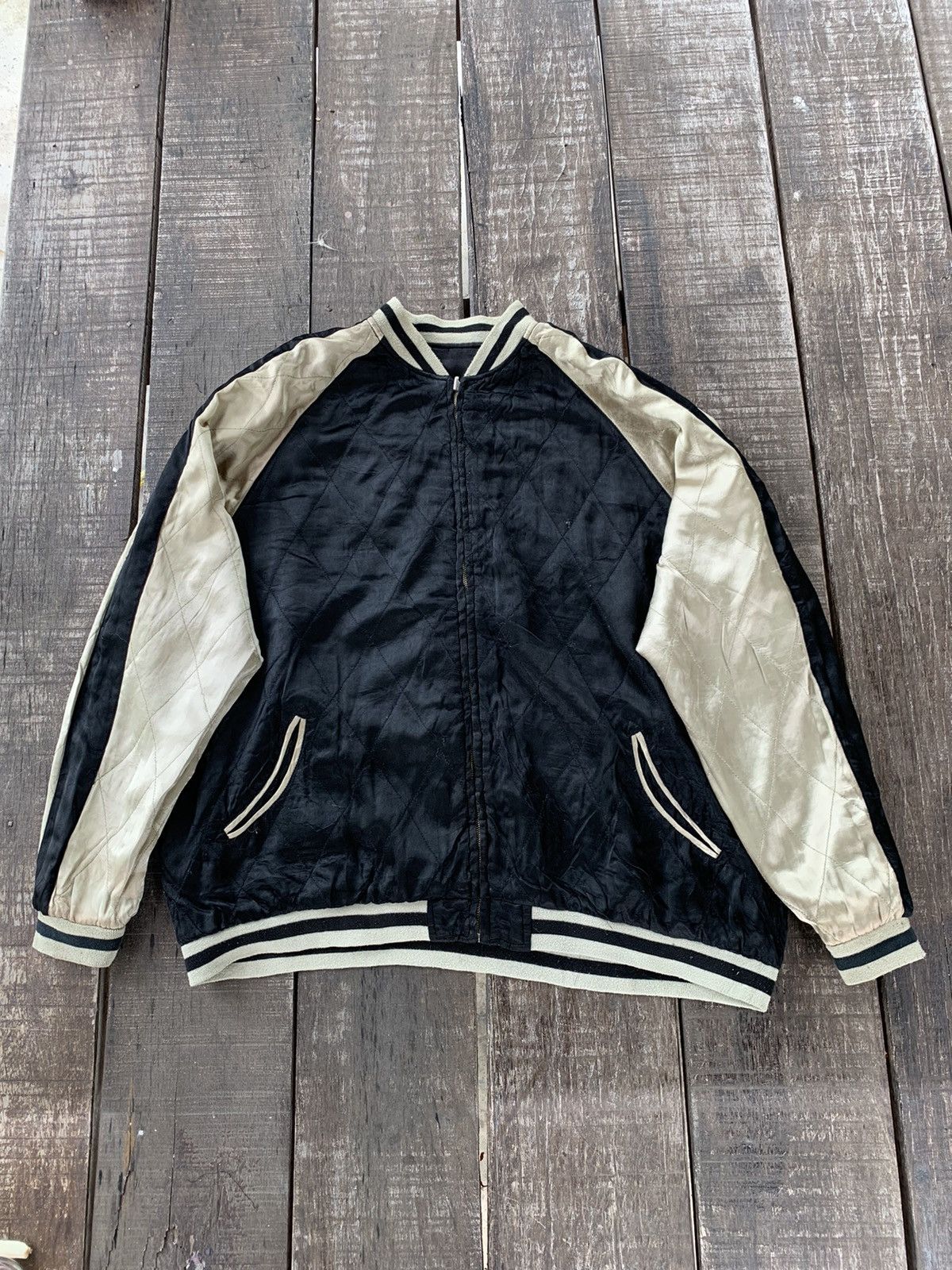 Japanese Brand Sukajan reversible bomber jacket Size US XXL / EU 58 / 5 - 15 Thumbnail